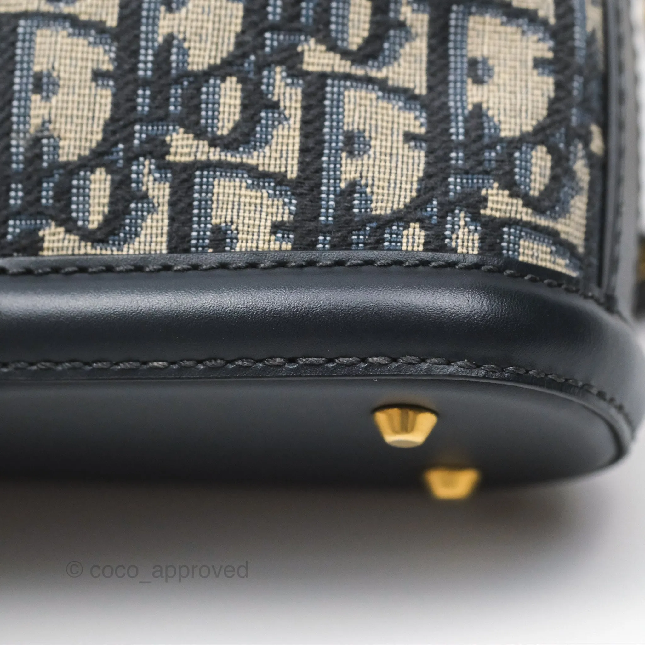 Christian Dior Small O C'est Dior Bucket Bag Blue Dior Oblique Jacquard