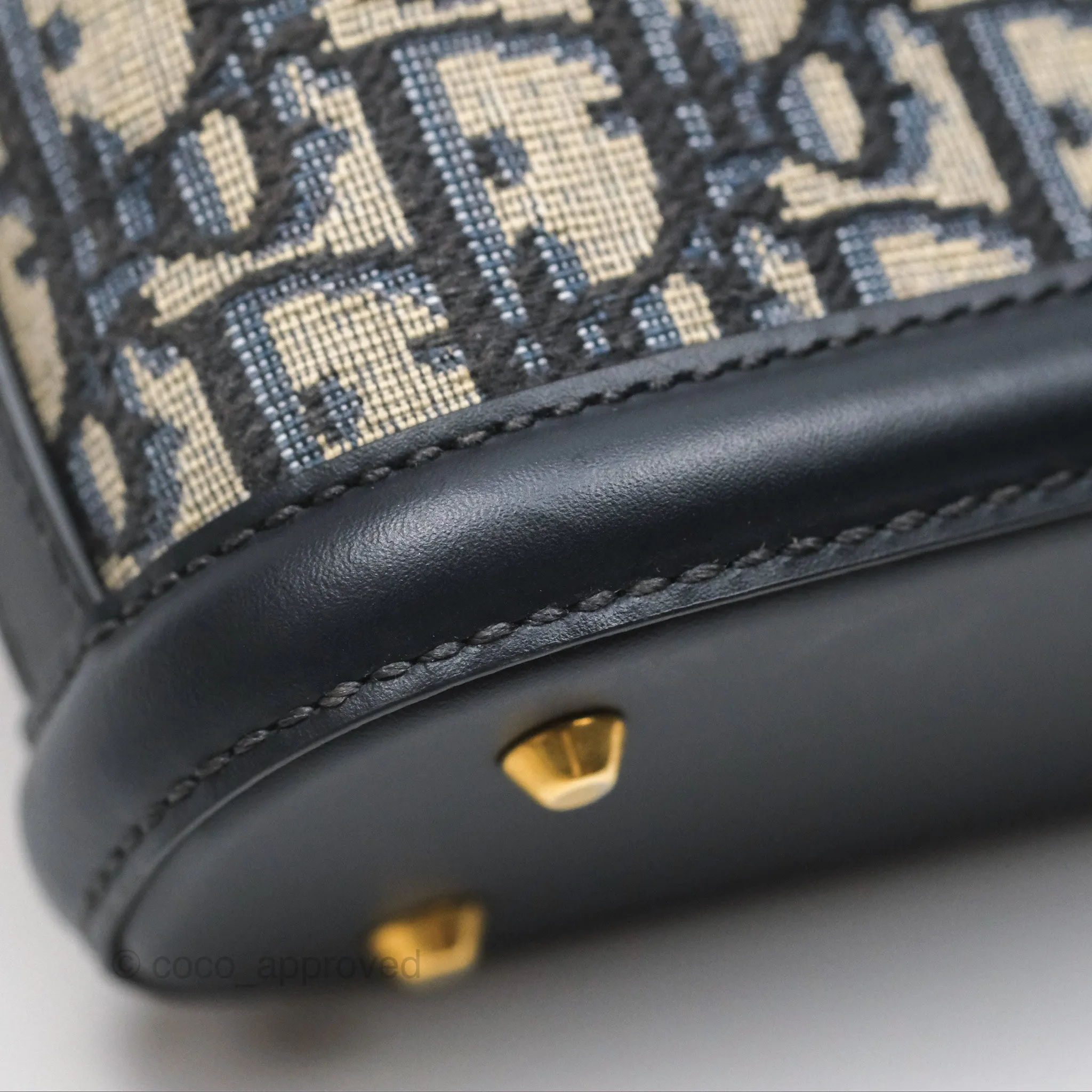 Christian Dior Small O C'est Dior Bucket Bag Blue Dior Oblique Jacquard