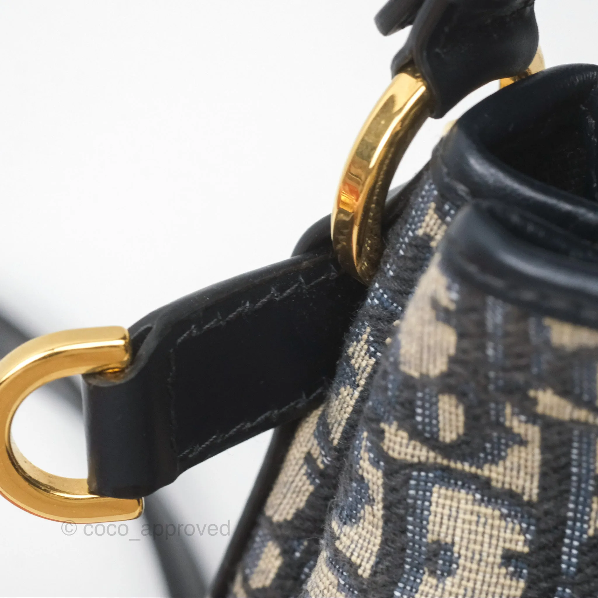 Christian Dior Small O C'est Dior Bucket Bag Blue Dior Oblique Jacquard