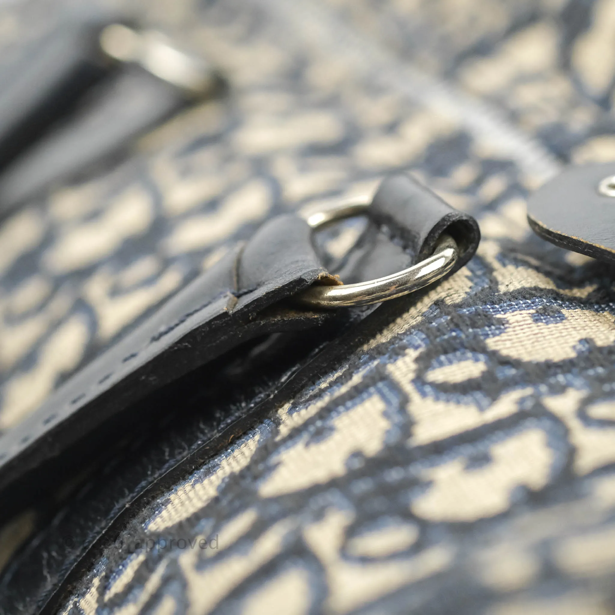 Christian Dior Vintage Trotter 30 Boston Bag Navy