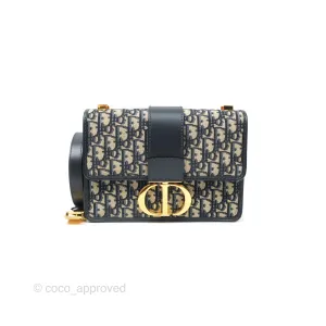Dior 30 Montaigne Bag Blue Dior Oblique Jacquard