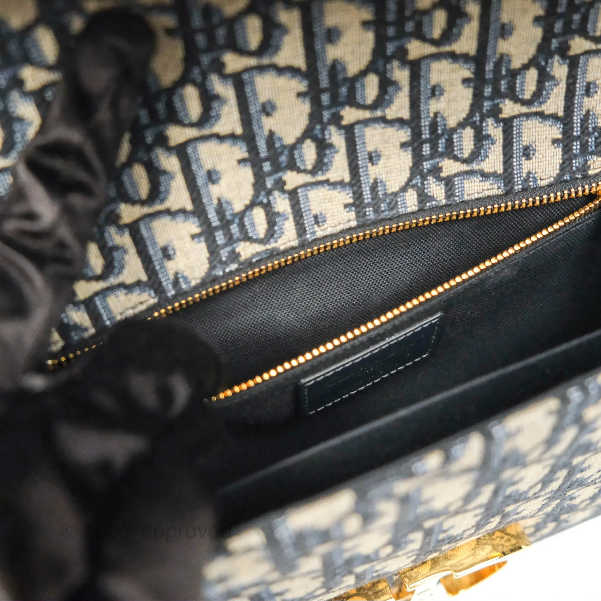 Dior 30 Montaigne Bag Blue Dior Oblique Jacquard
