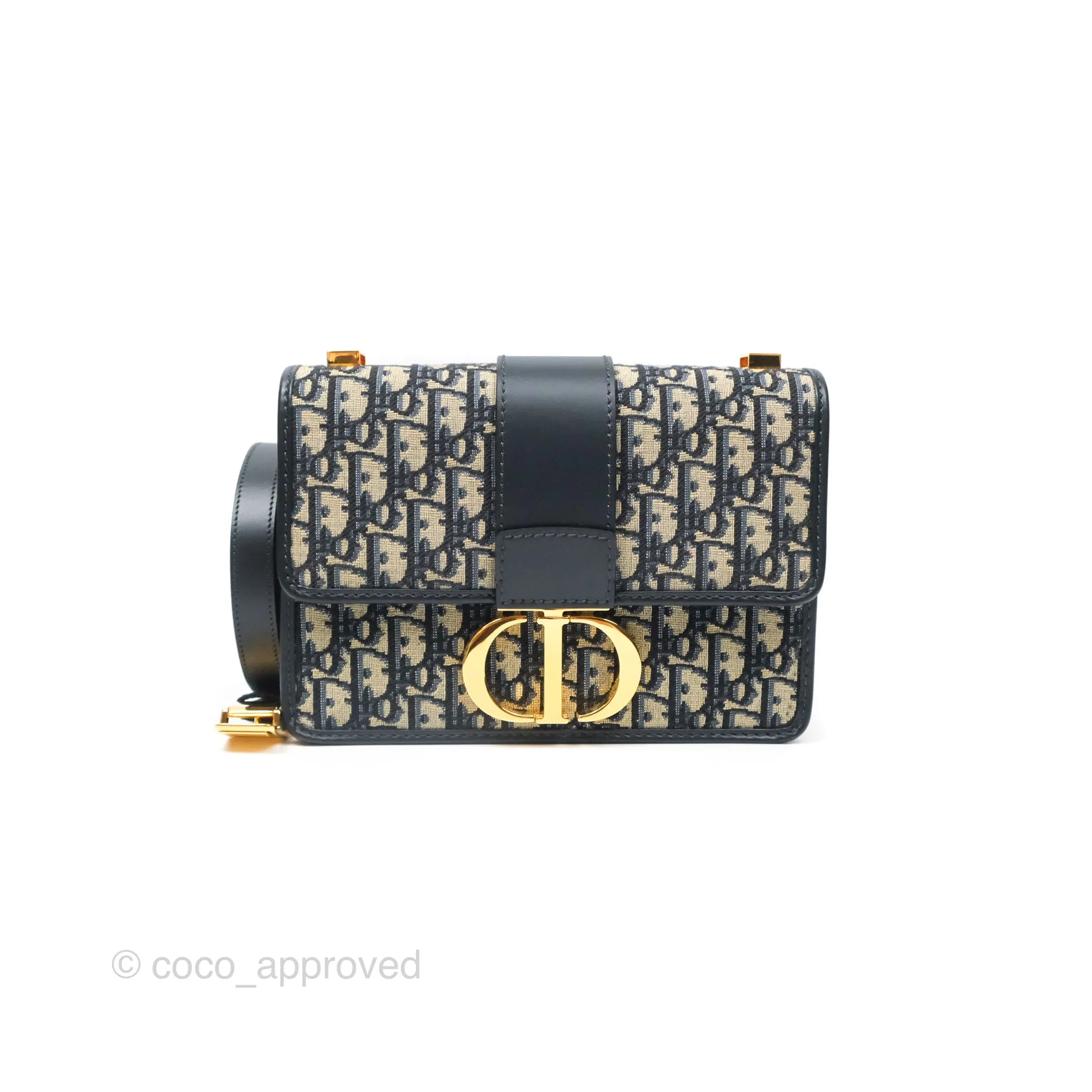 Dior 30 Montaigne Bag Blue Dior Oblique Jacquard
