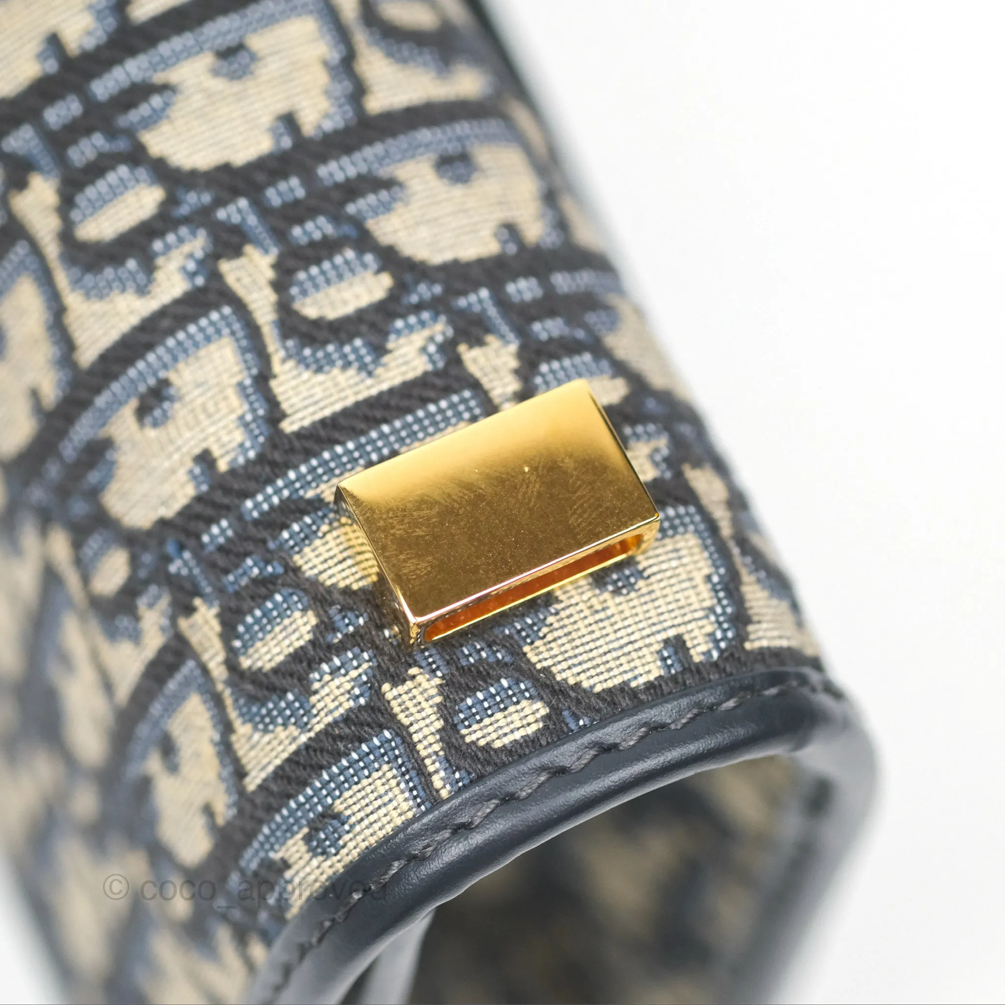 Dior 30 Montaigne Bag Blue Dior Oblique Jacquard