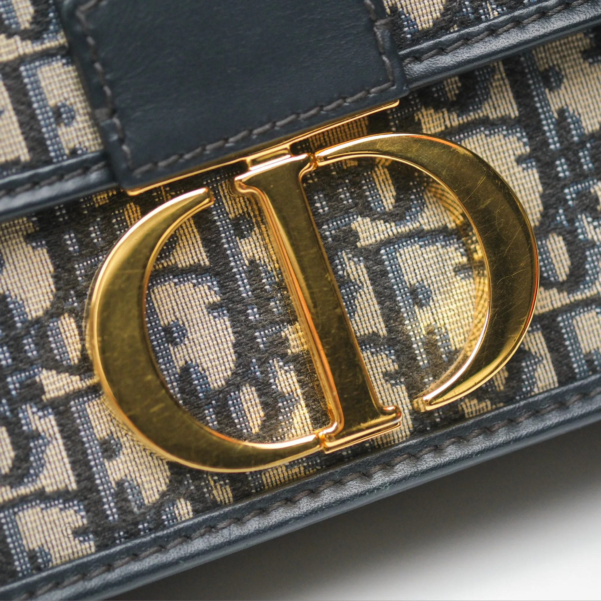 Dior 30 Montaigne Bag Navy Dior Oblique Jacquard