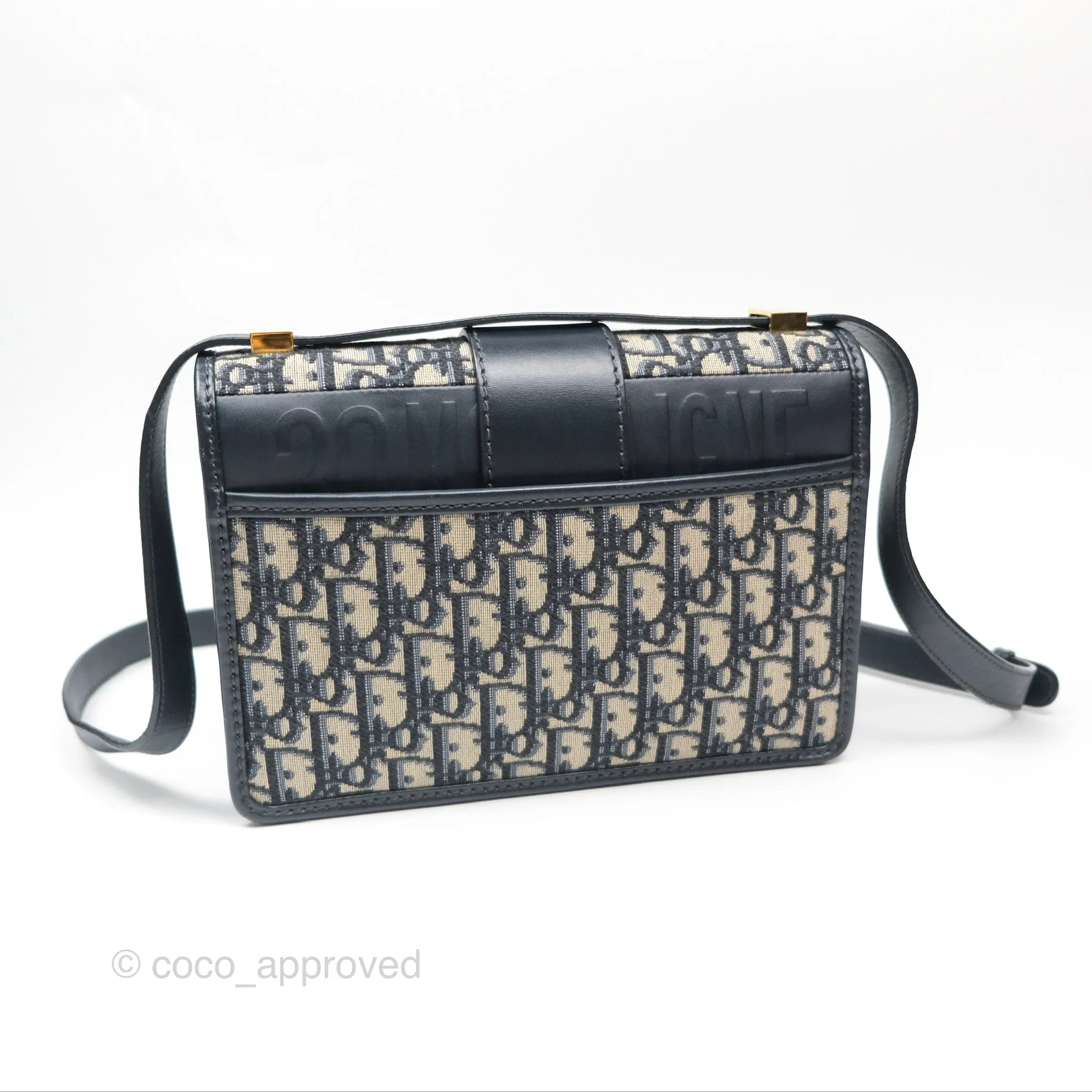 Dior 30 Montaigne Bag Navy Dior Oblique Jacquard