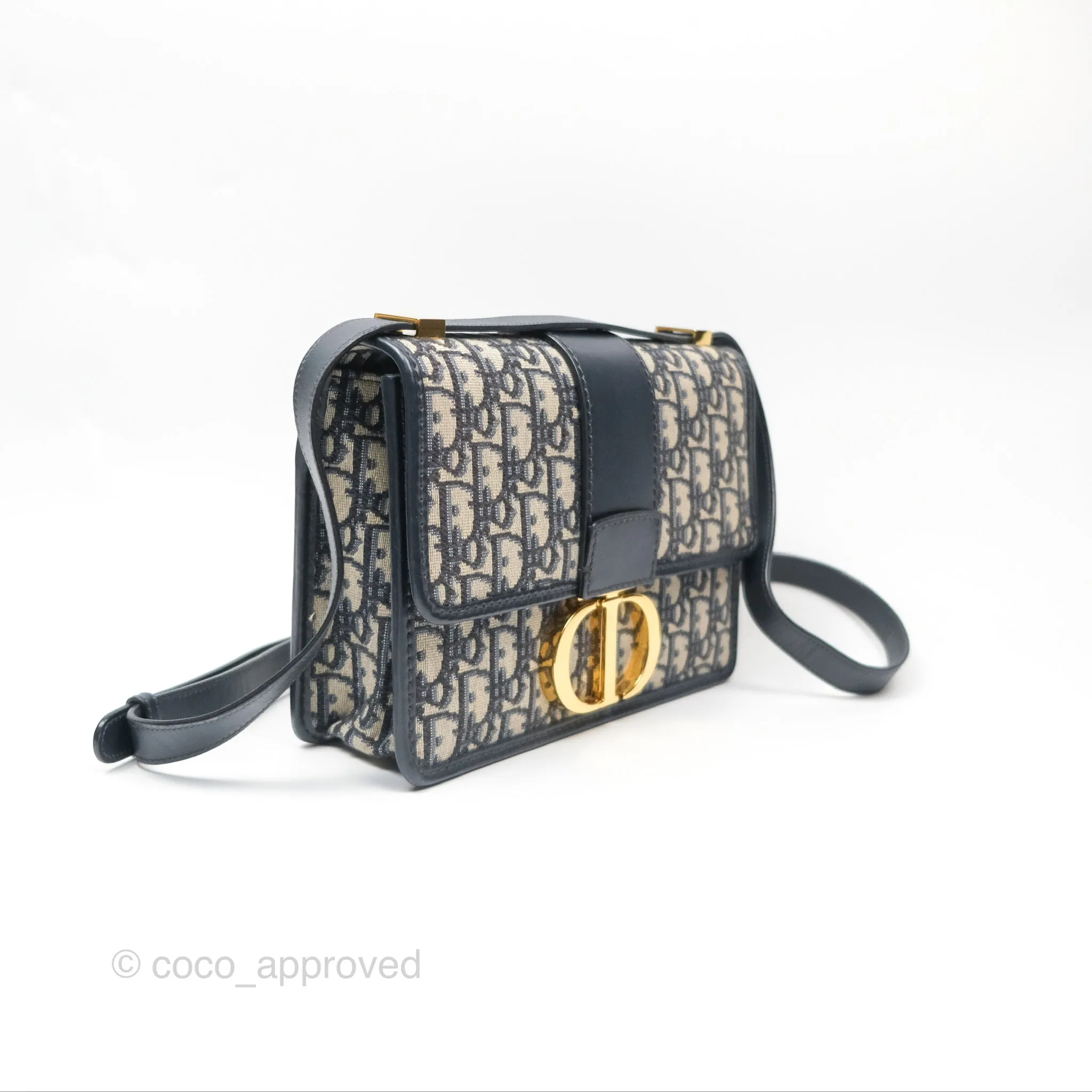 Dior 30 Montaigne Bag Navy Dior Oblique Jacquard
