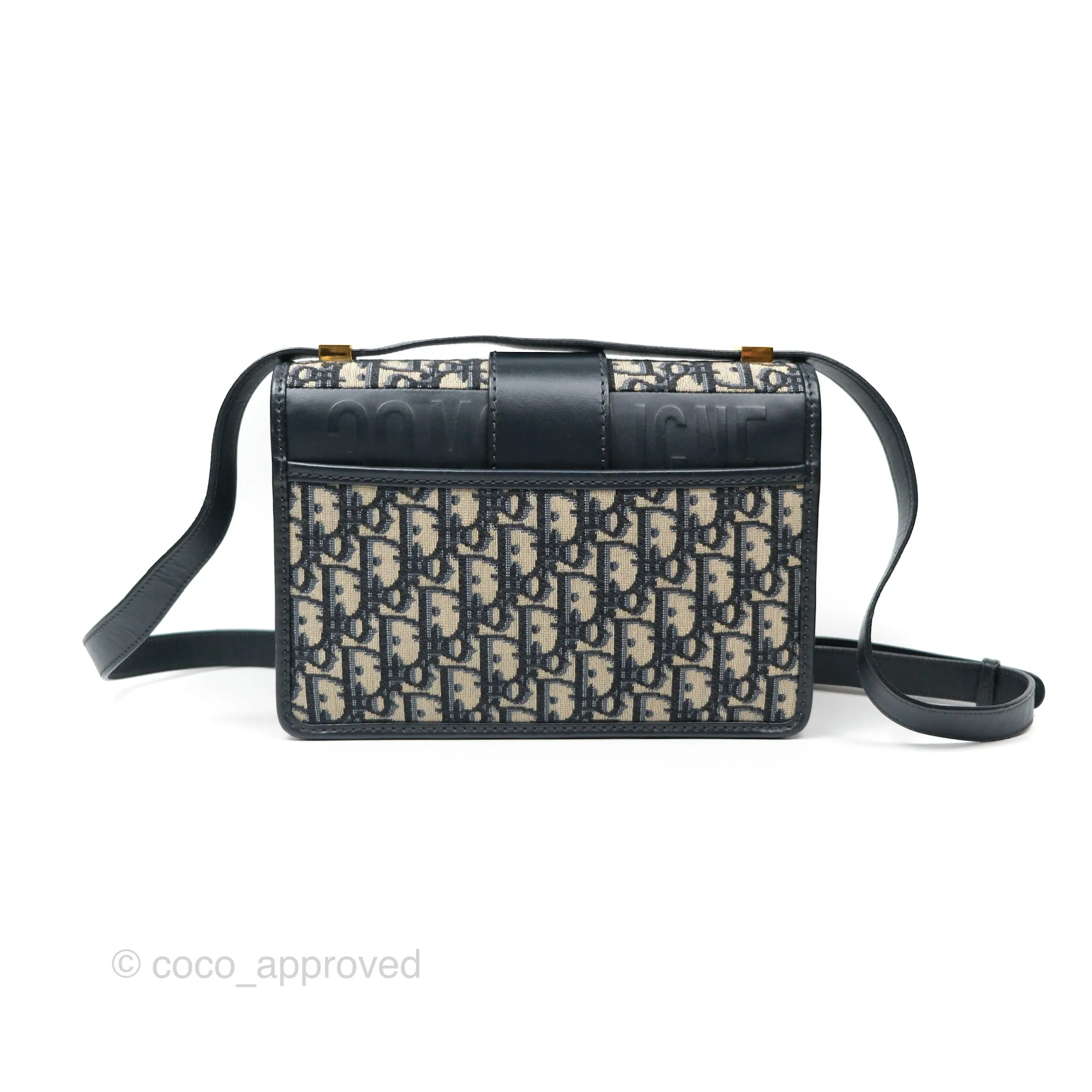 Dior 30 Montaigne Bag Navy Dior Oblique Jacquard