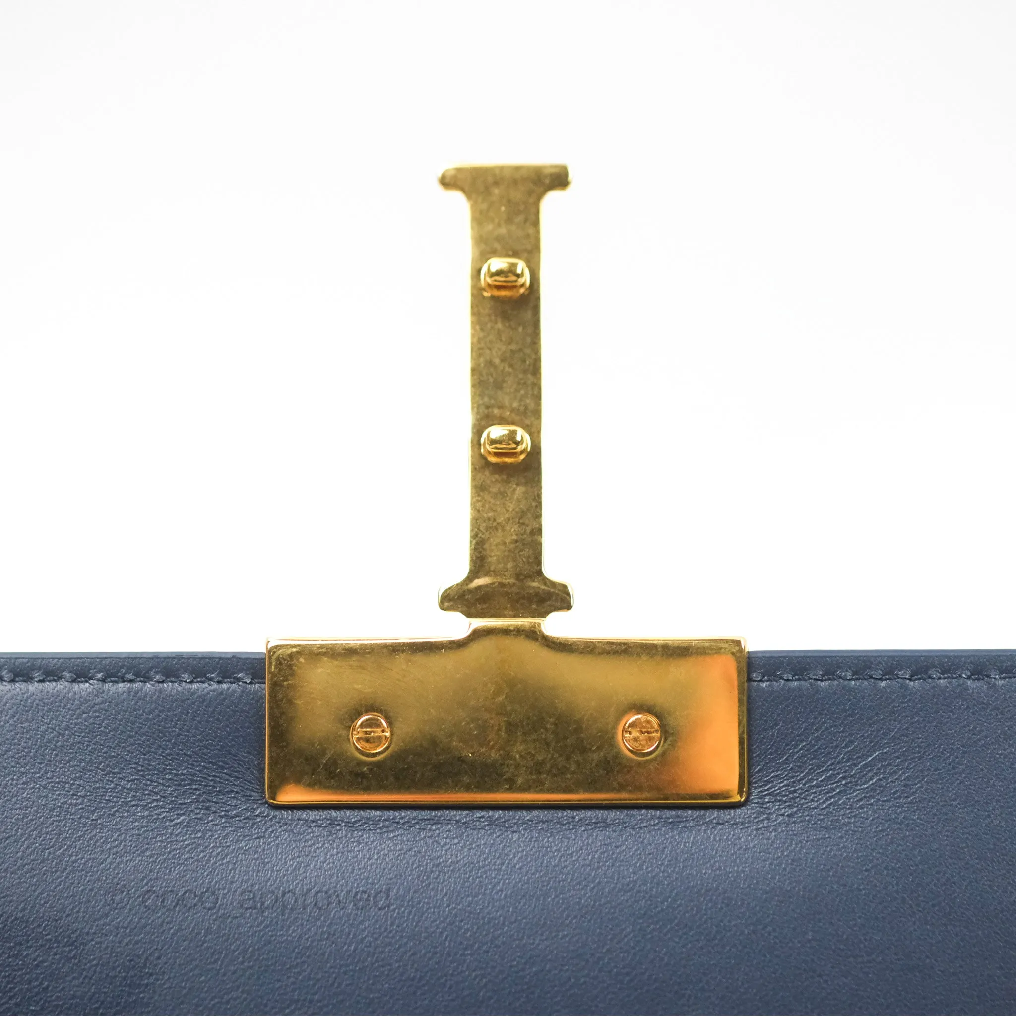Dior 30 Montaigne Bag Navy Shiny Crinkled Lambskin