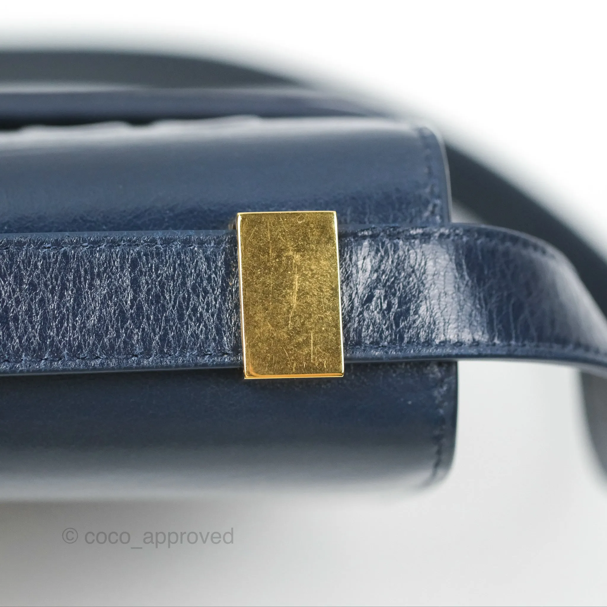 Dior 30 Montaigne Bag Navy Shiny Crinkled Lambskin