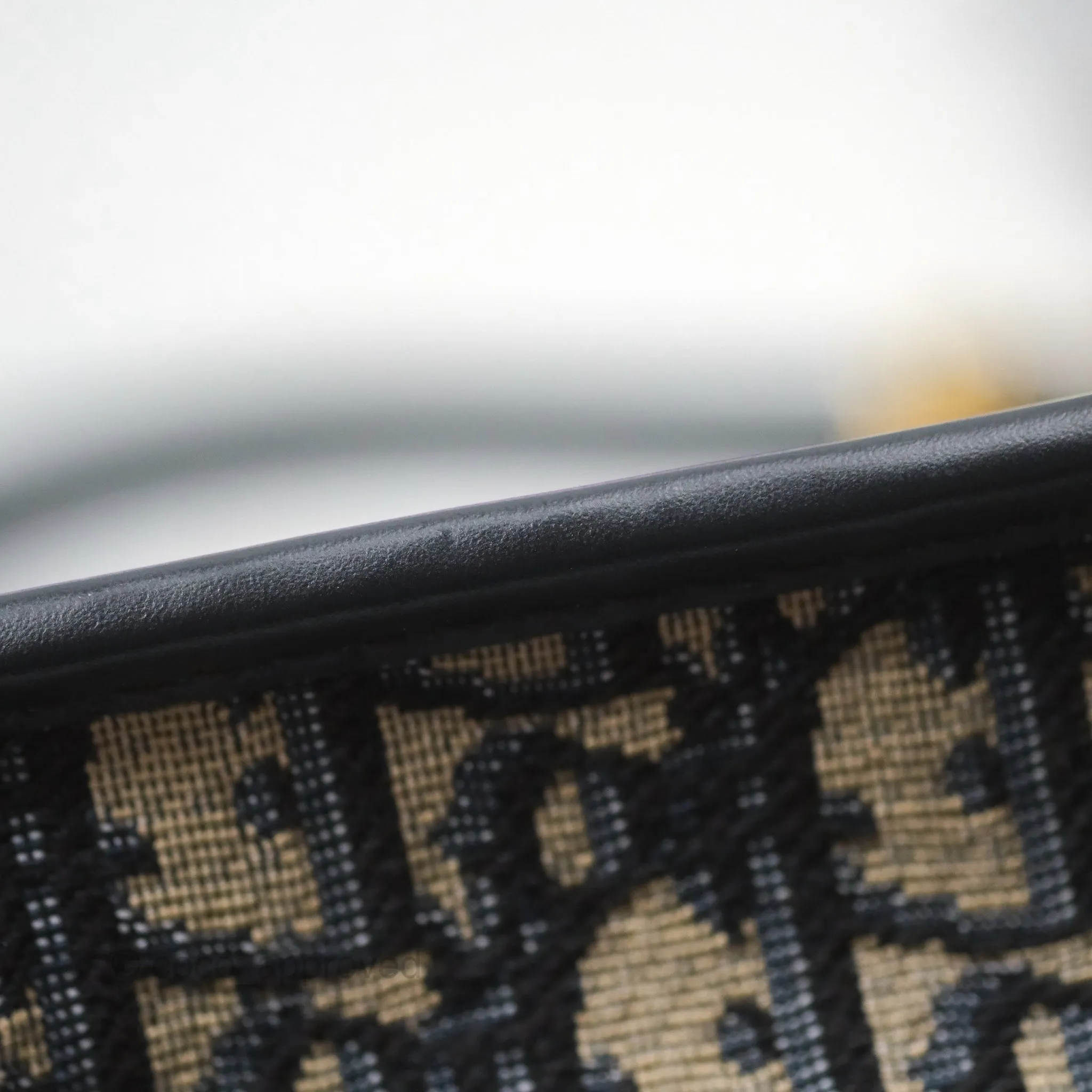 Dior 30 Montaigne East-West Bag With Chain Blue Dior Oblique Jacquard