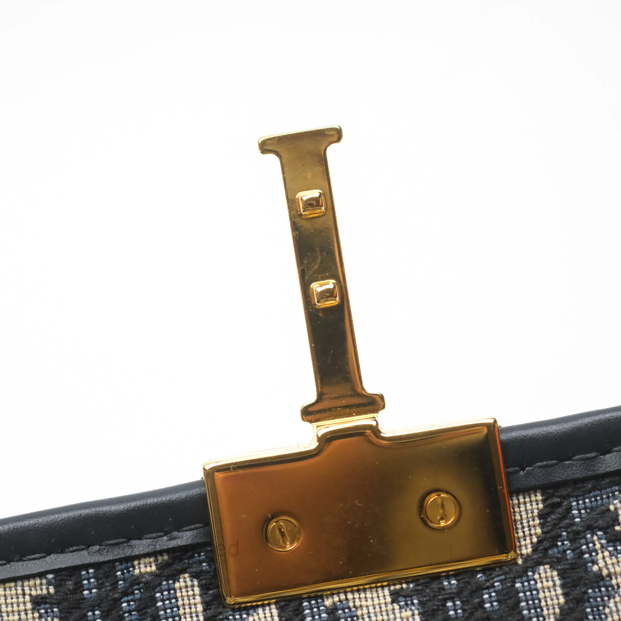 Dior 30 Montaigne East-West Bag With Chain Blue Dior Oblique Jacquard