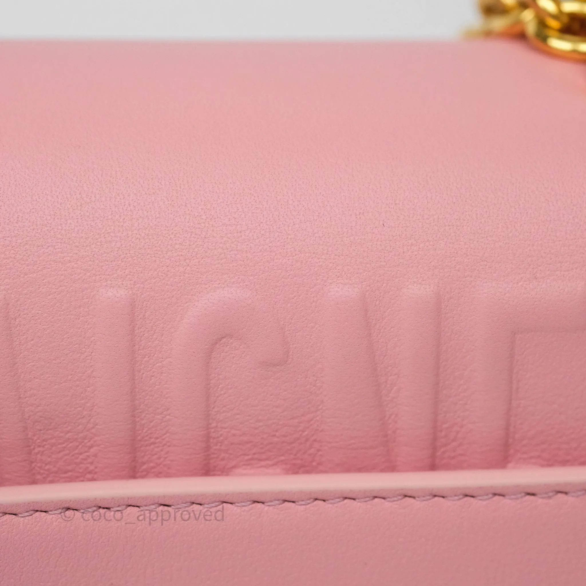 Dior 30 Montaigne East-West Chain Bag Pink