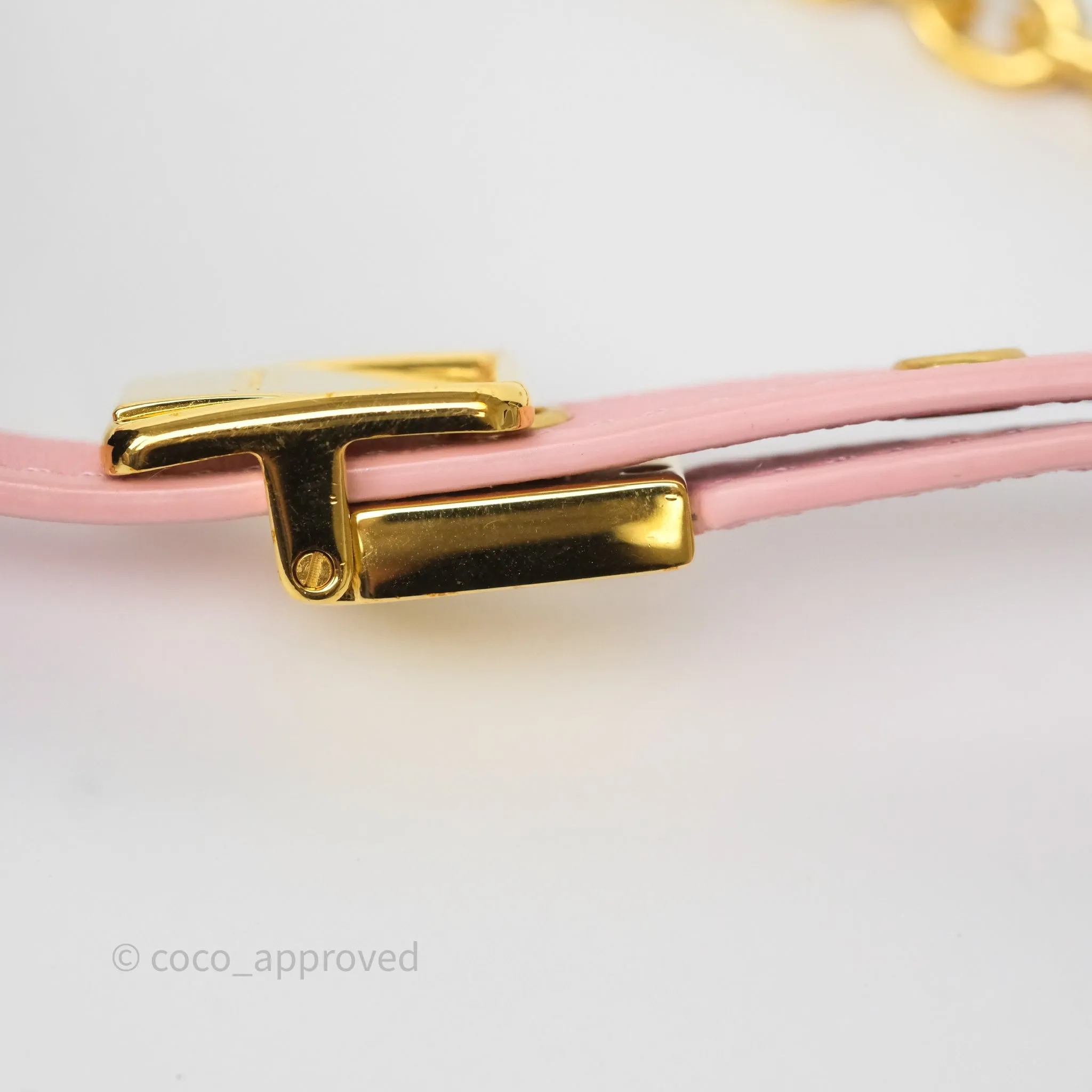 Dior 30 Montaigne East-West Chain Bag Pink