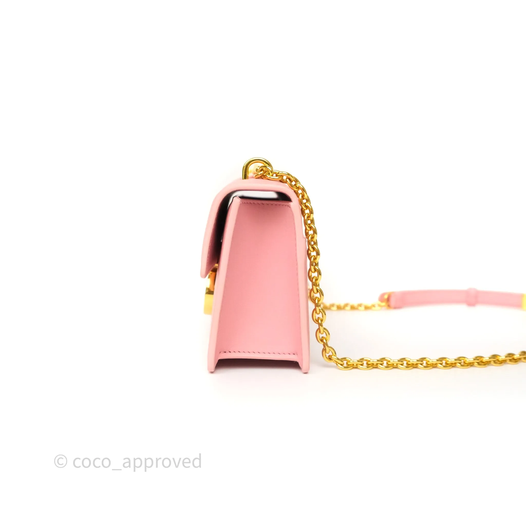 Dior 30 Montaigne East-West Chain Bag Pink
