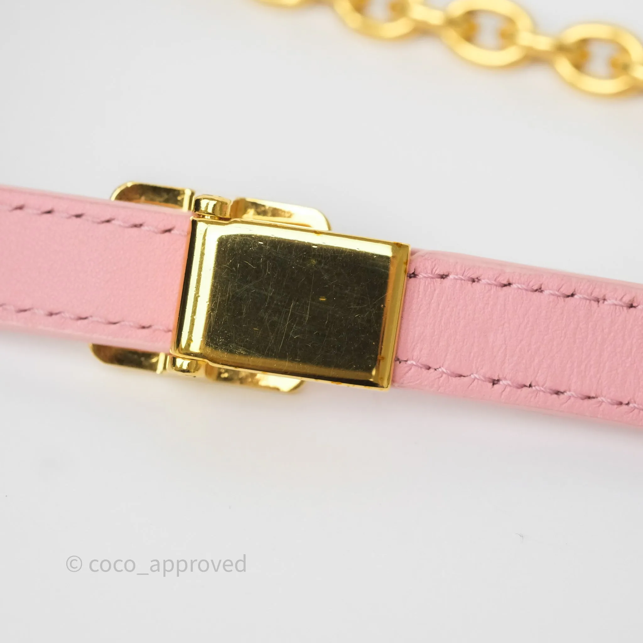 Dior 30 Montaigne East-West Chain Bag Pink