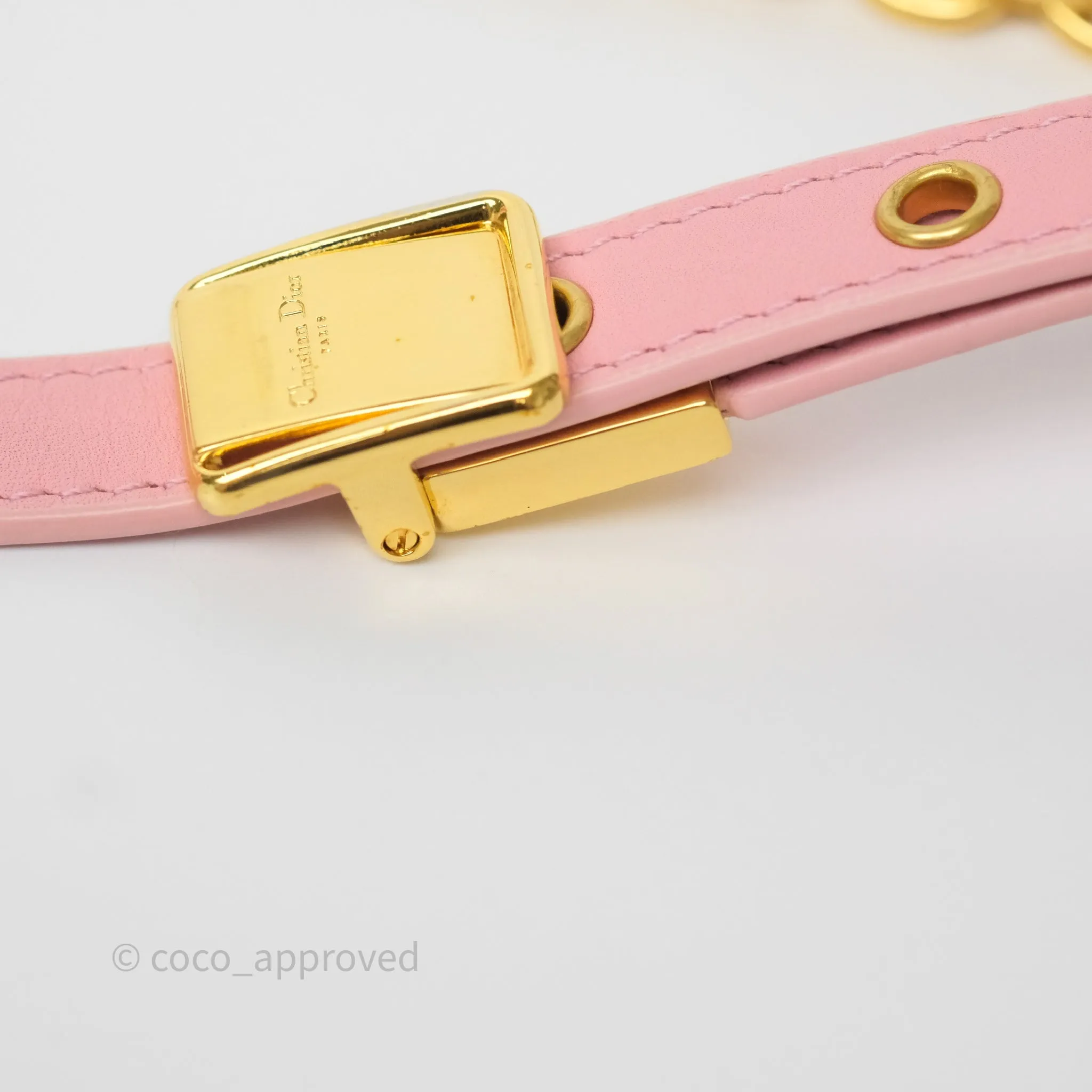 Dior 30 Montaigne East-West Chain Bag Pink