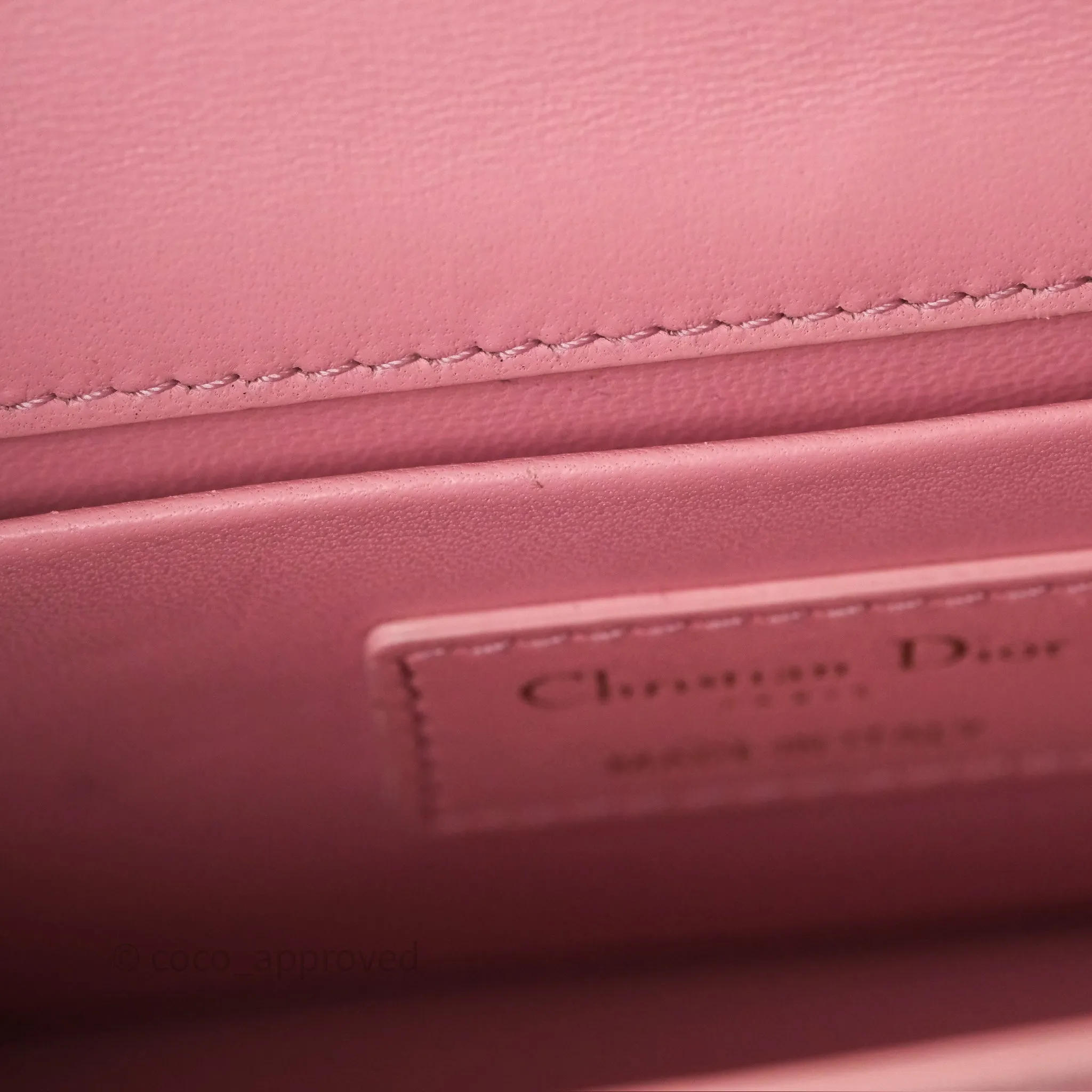 Dior 30 Montaigne East-West Chain Bag Pink