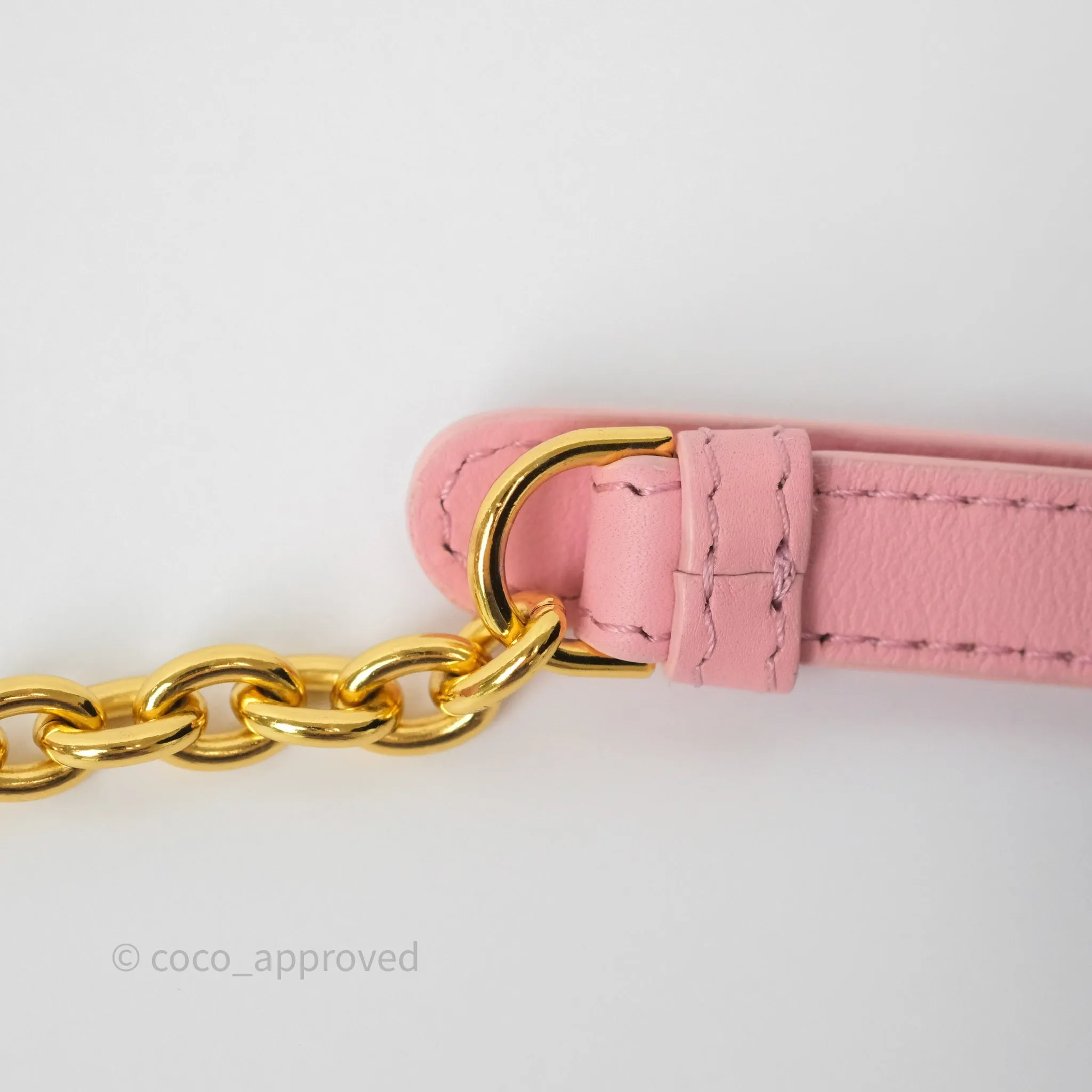 Dior 30 Montaigne East-West Chain Bag Pink