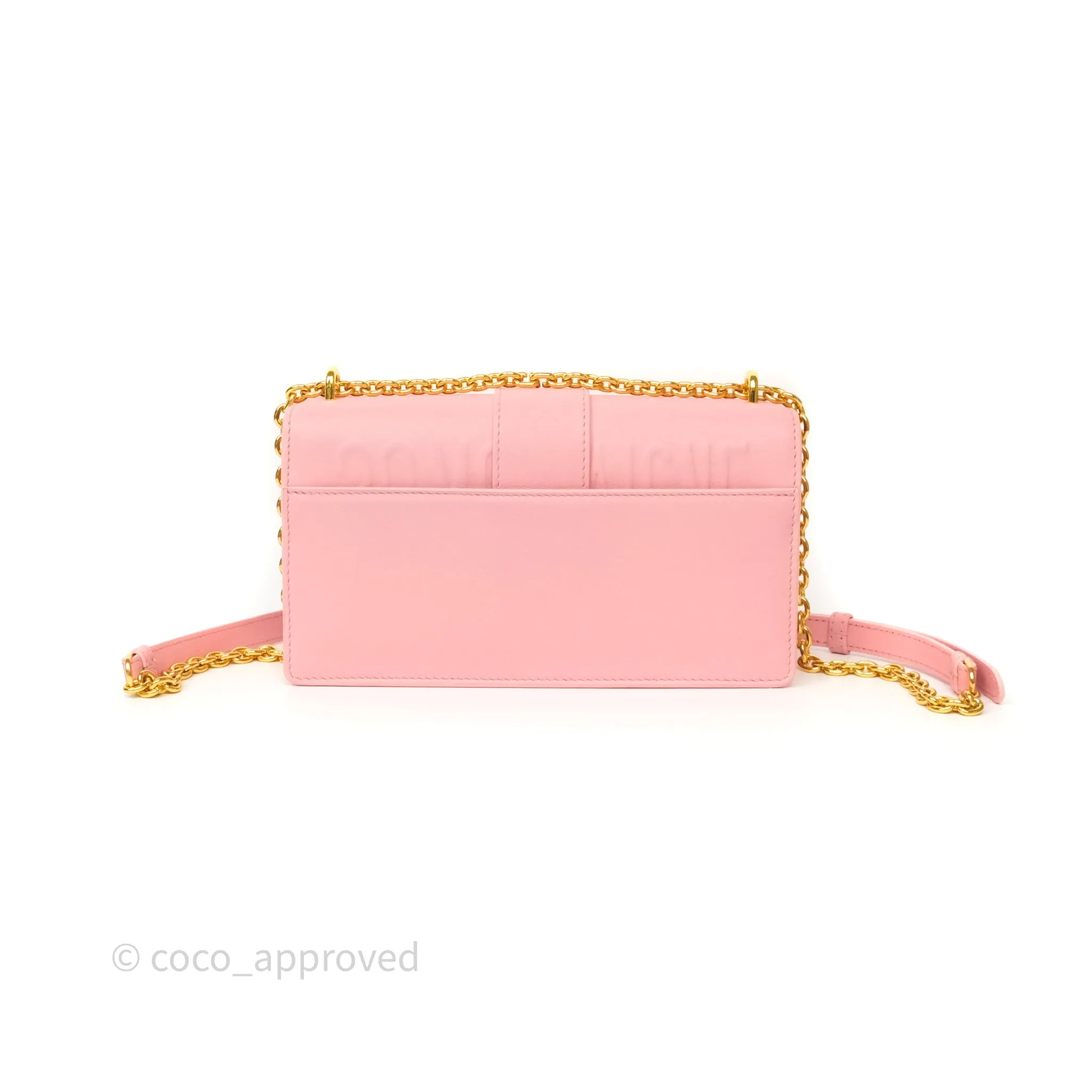 Dior 30 Montaigne East-West Chain Bag Pink