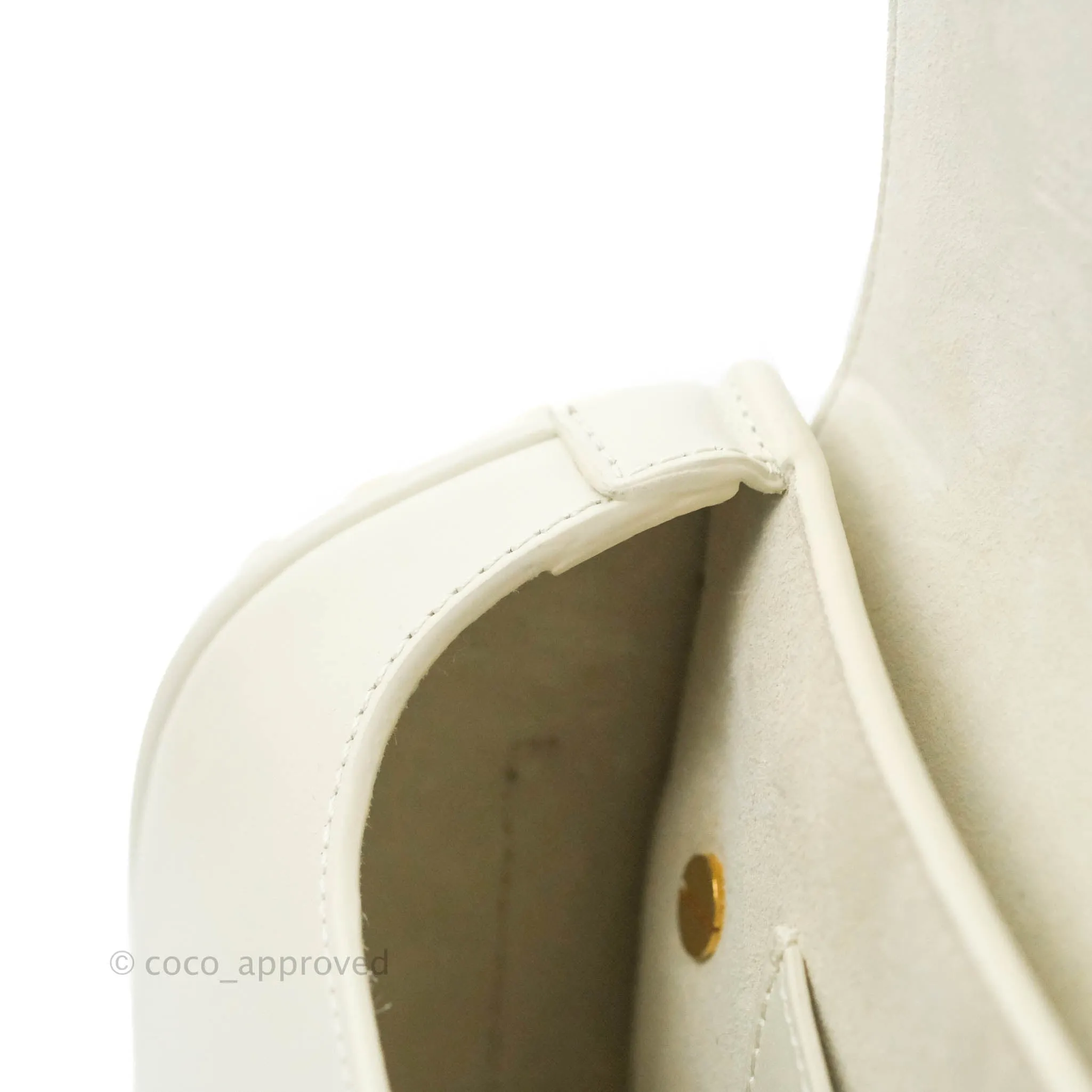 Dior Bobby East-West Bag Calfskin White