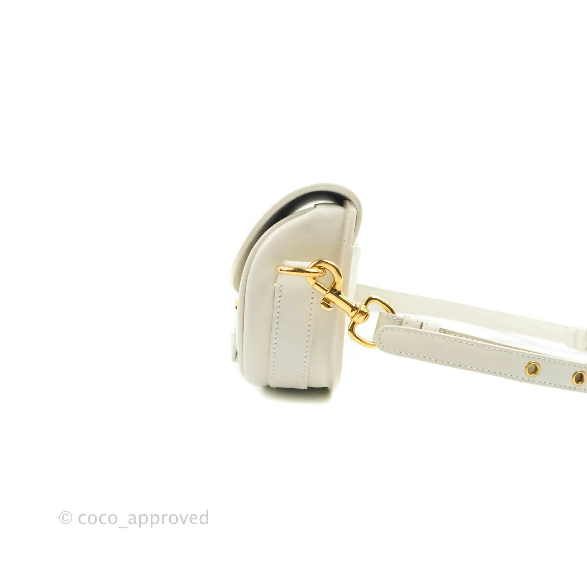 Dior Bobby East-West Bag Calfskin White
