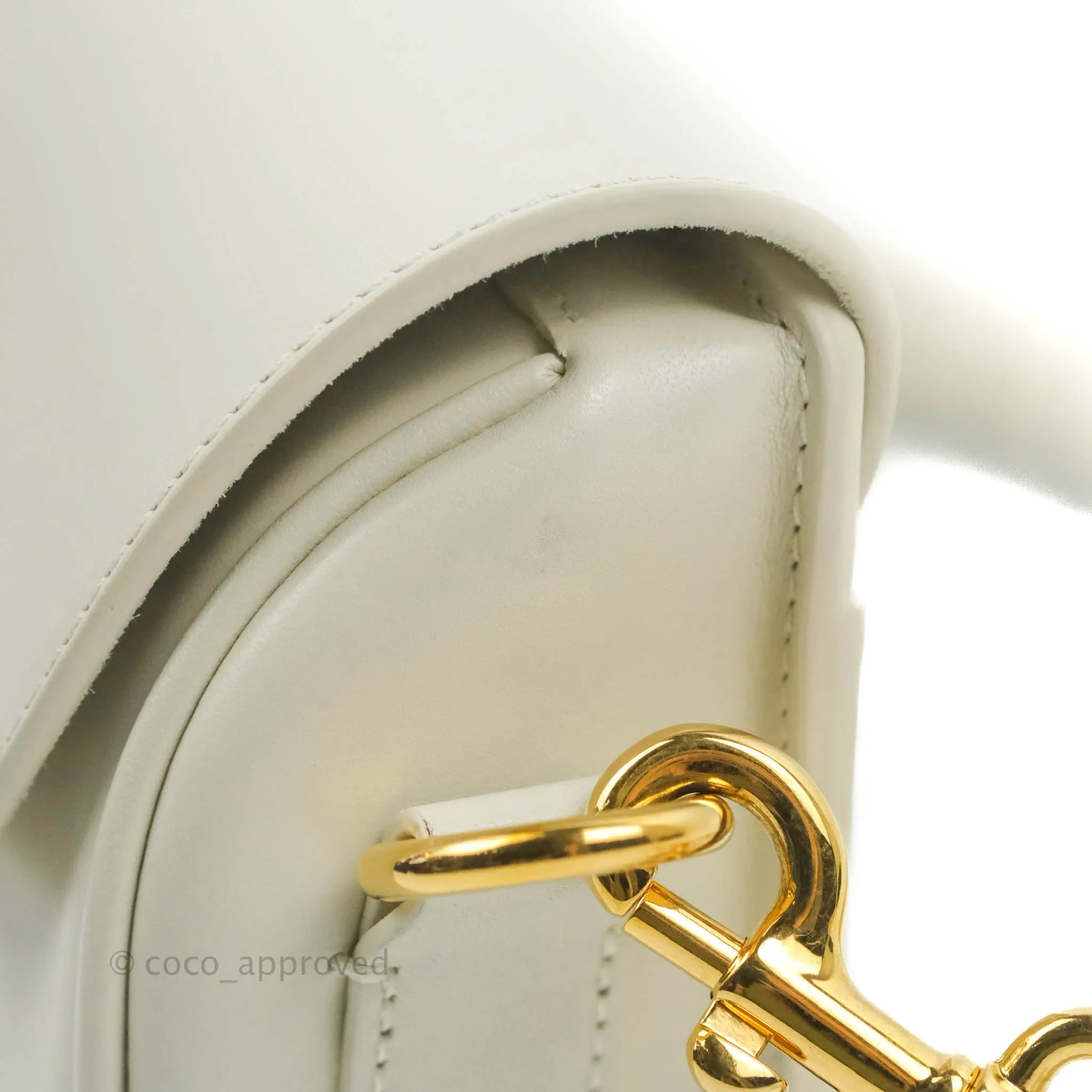 Dior Bobby East-West Bag Calfskin White