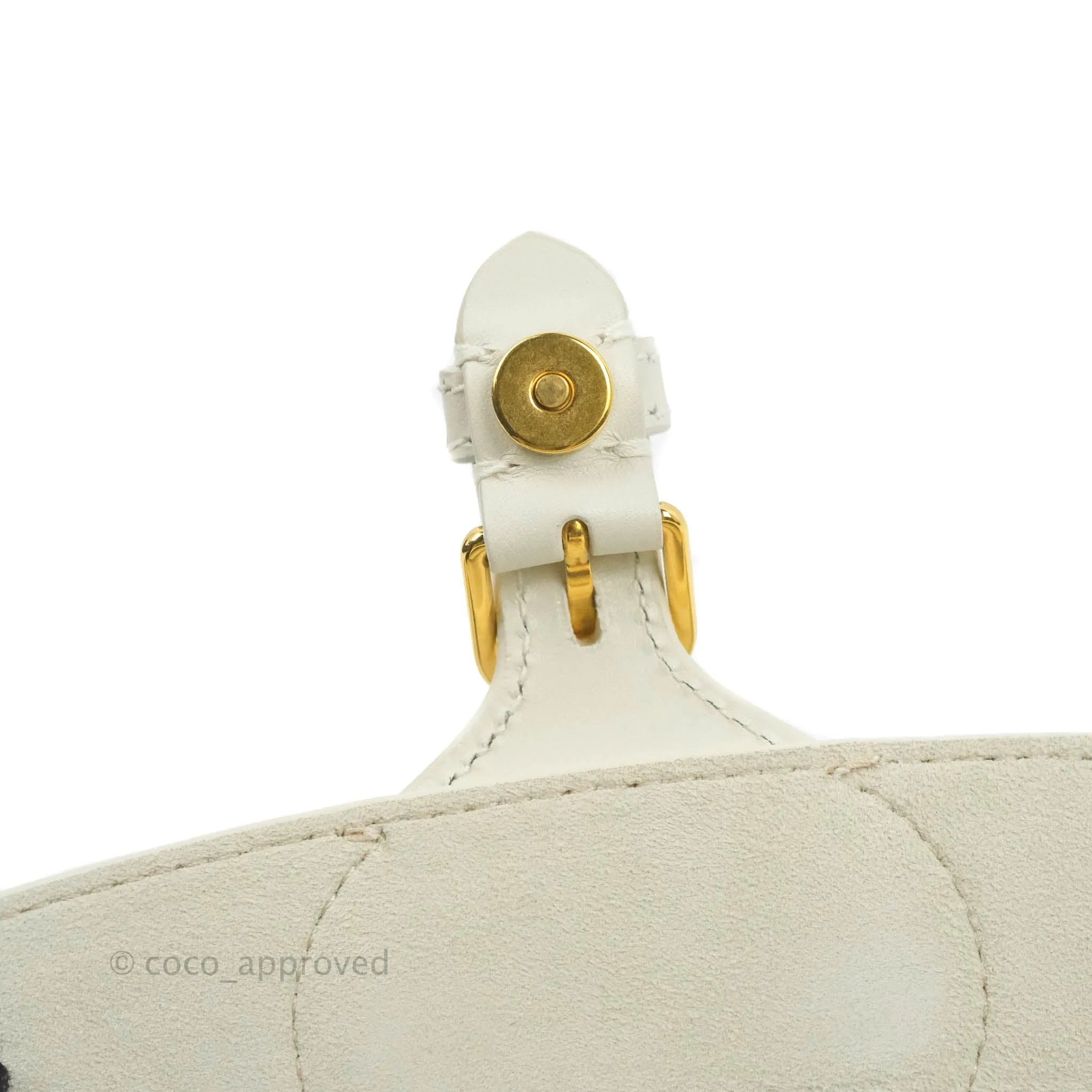 Dior Bobby East-West Bag Calfskin White