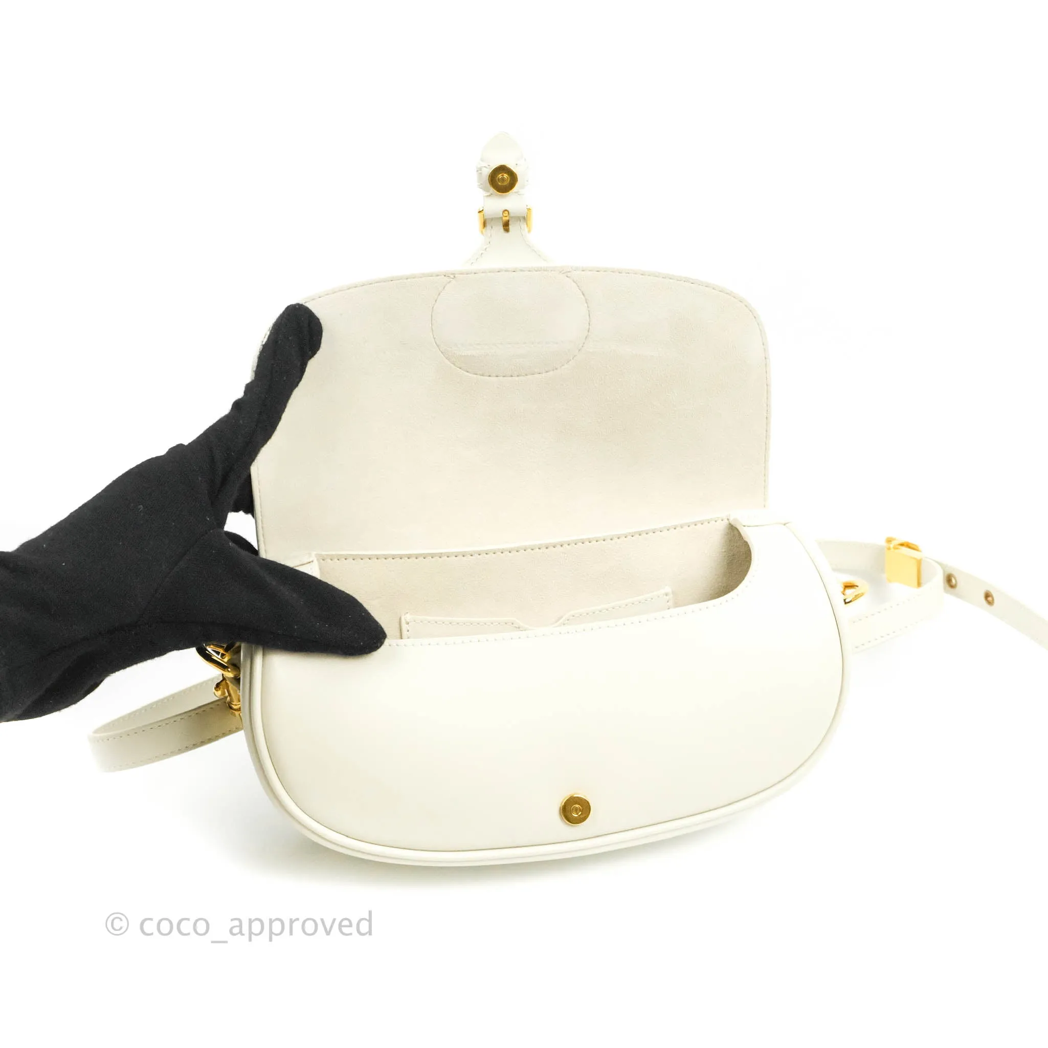 Dior Bobby East-West Bag Calfskin White