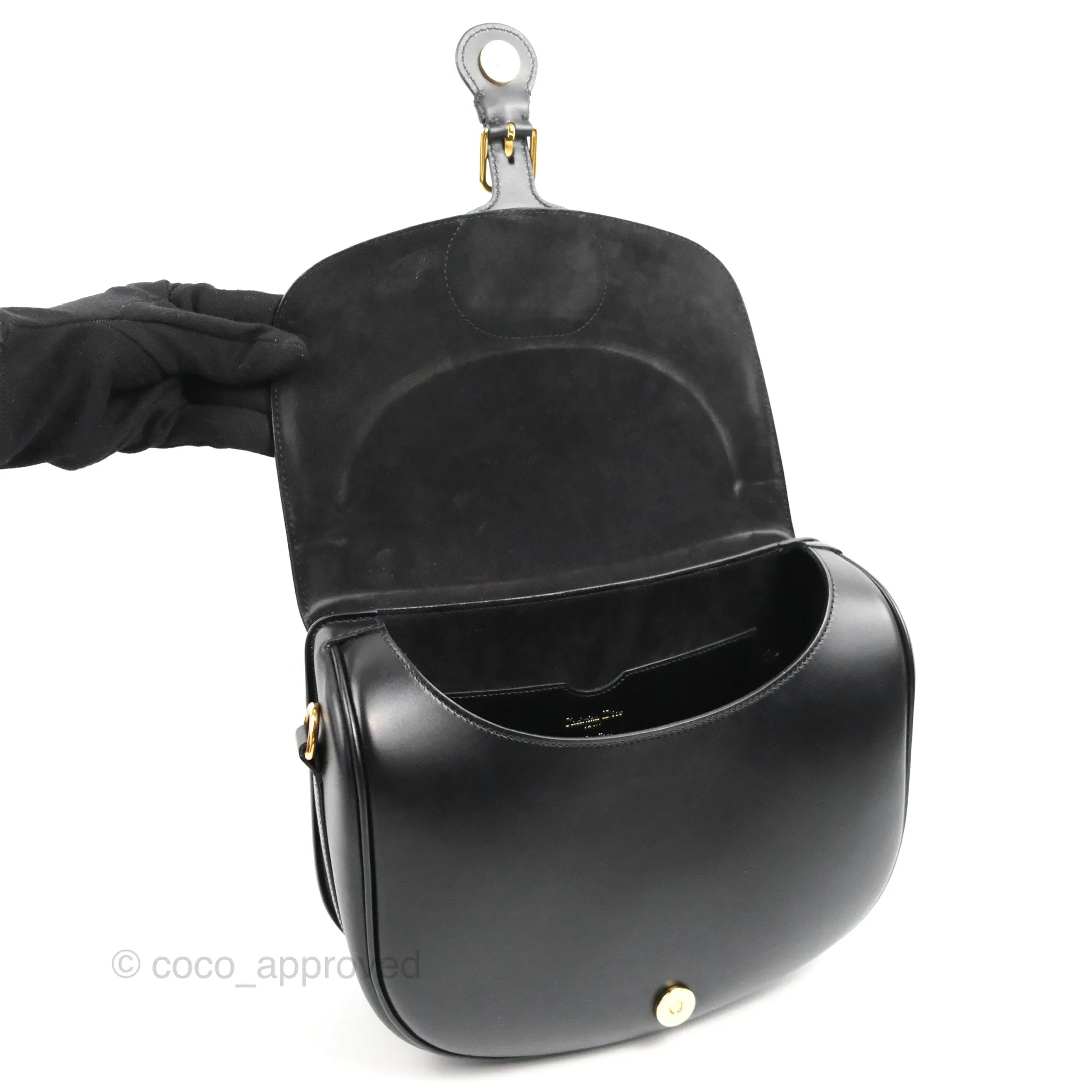 Dior Bobby Large Box Calfskin Flap Black