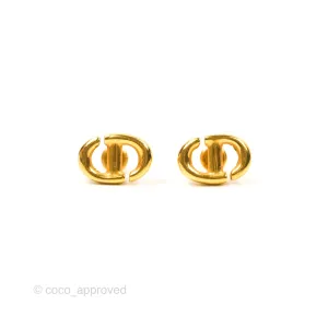 Dior CD Earrings Gold Tone