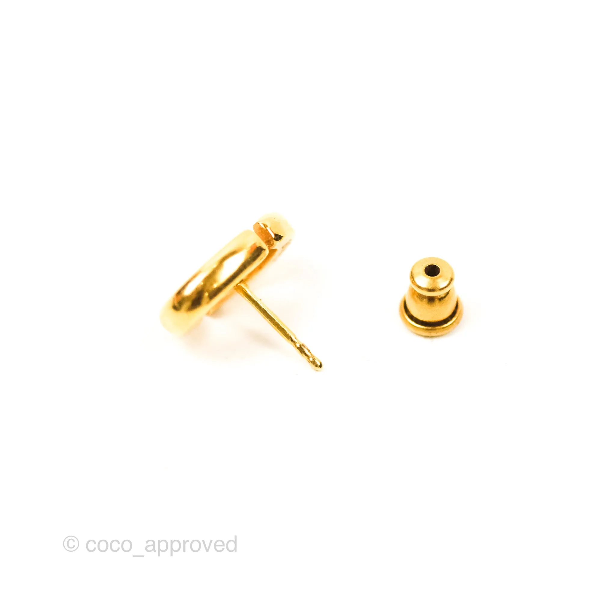 Dior CD Earrings Gold Tone