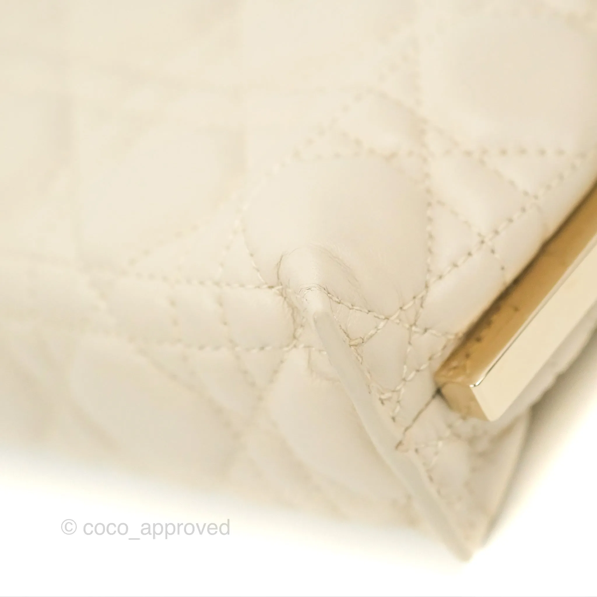 Dior Club Bag Dusty Ivory Cannage Lambskin