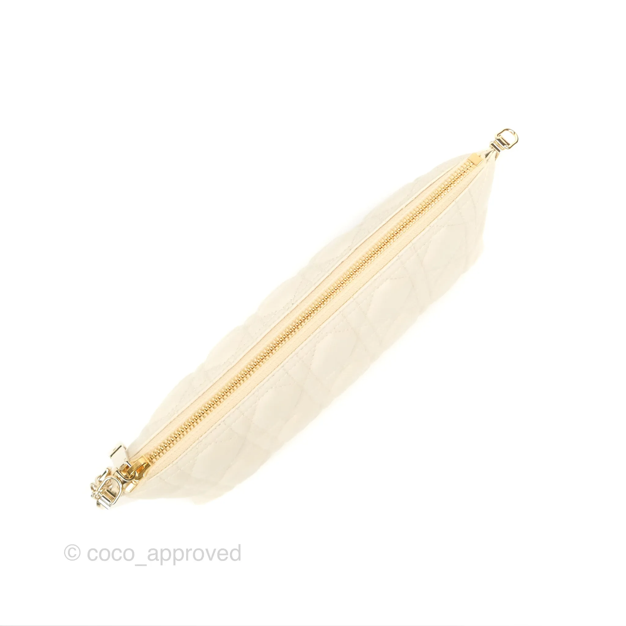 Dior Club Bag Dusty Ivory Cannage Lambskin