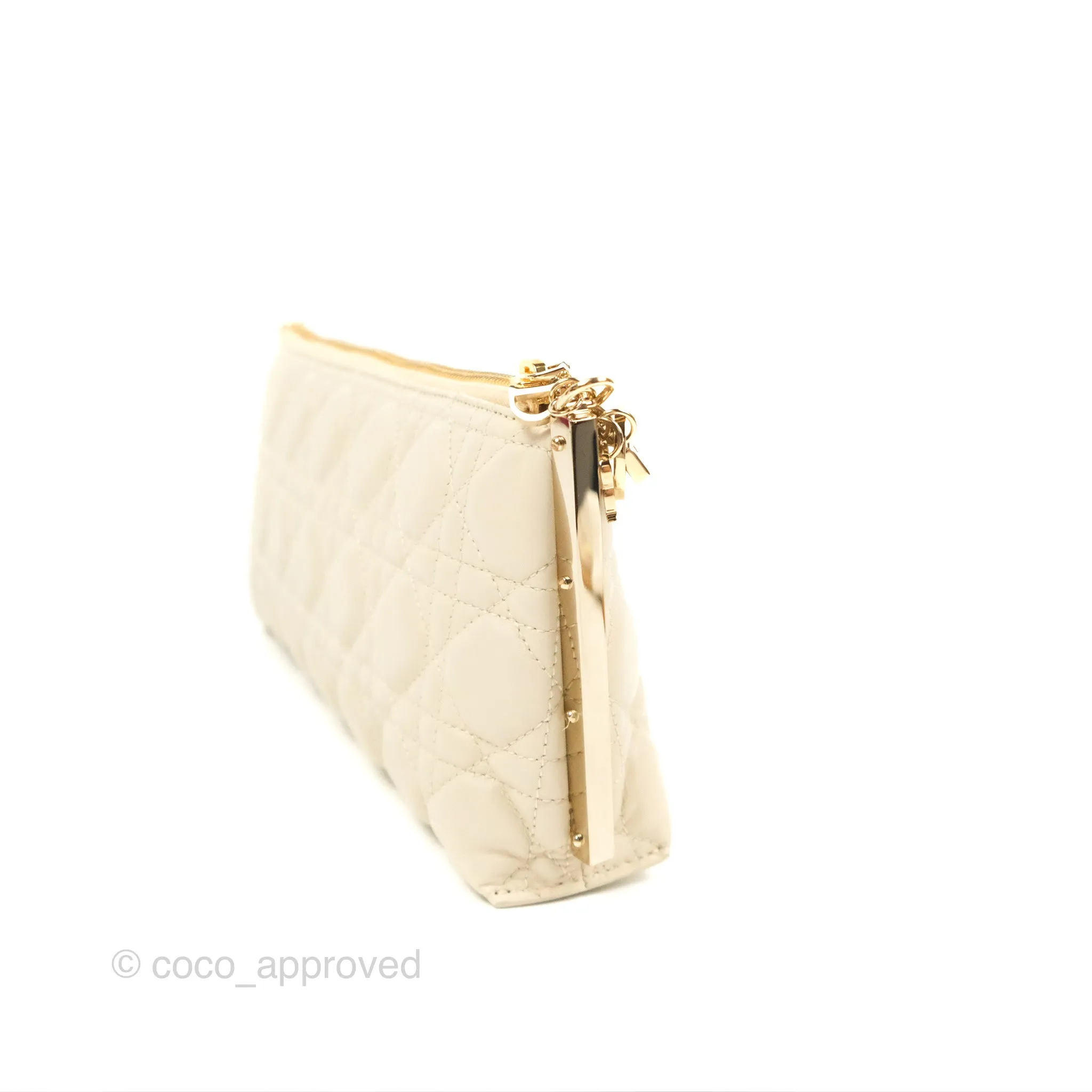 Dior Club Bag Dusty Ivory Cannage Lambskin
