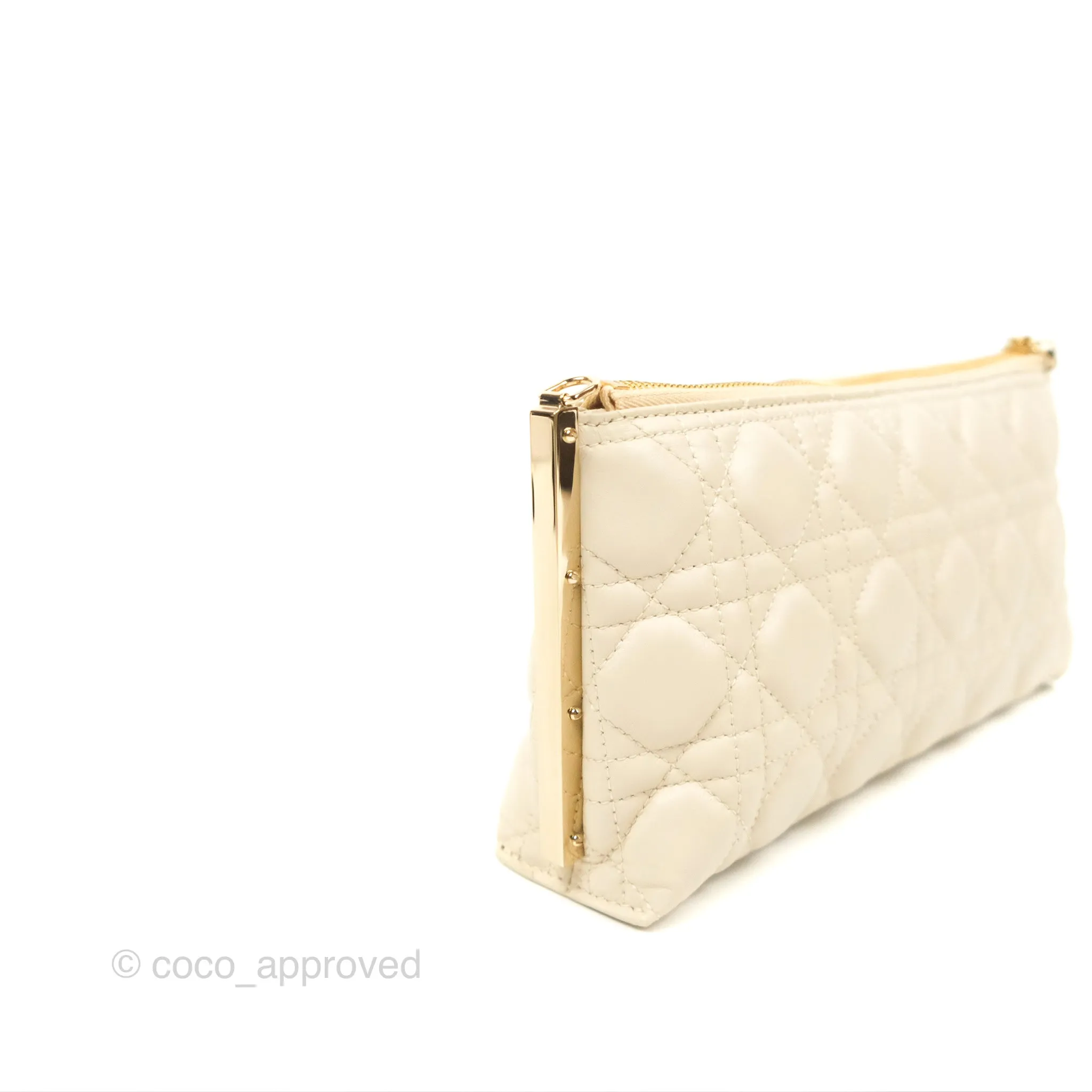 Dior Club Bag Dusty Ivory Cannage Lambskin