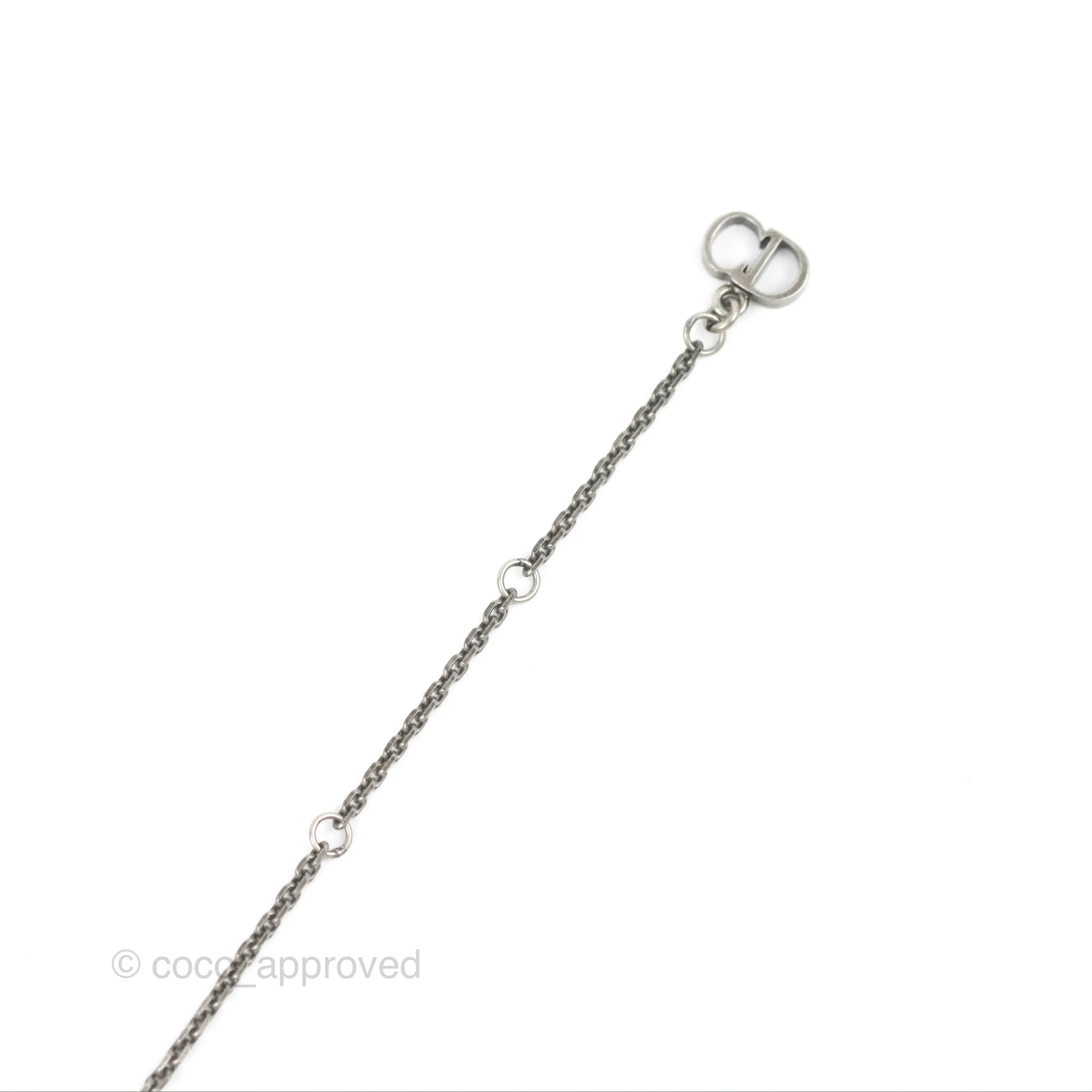 Dior Crystal Star Sphere Pendant Long Necklace
