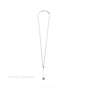 Dior Crystal Star Sphere Pendant Long Necklace