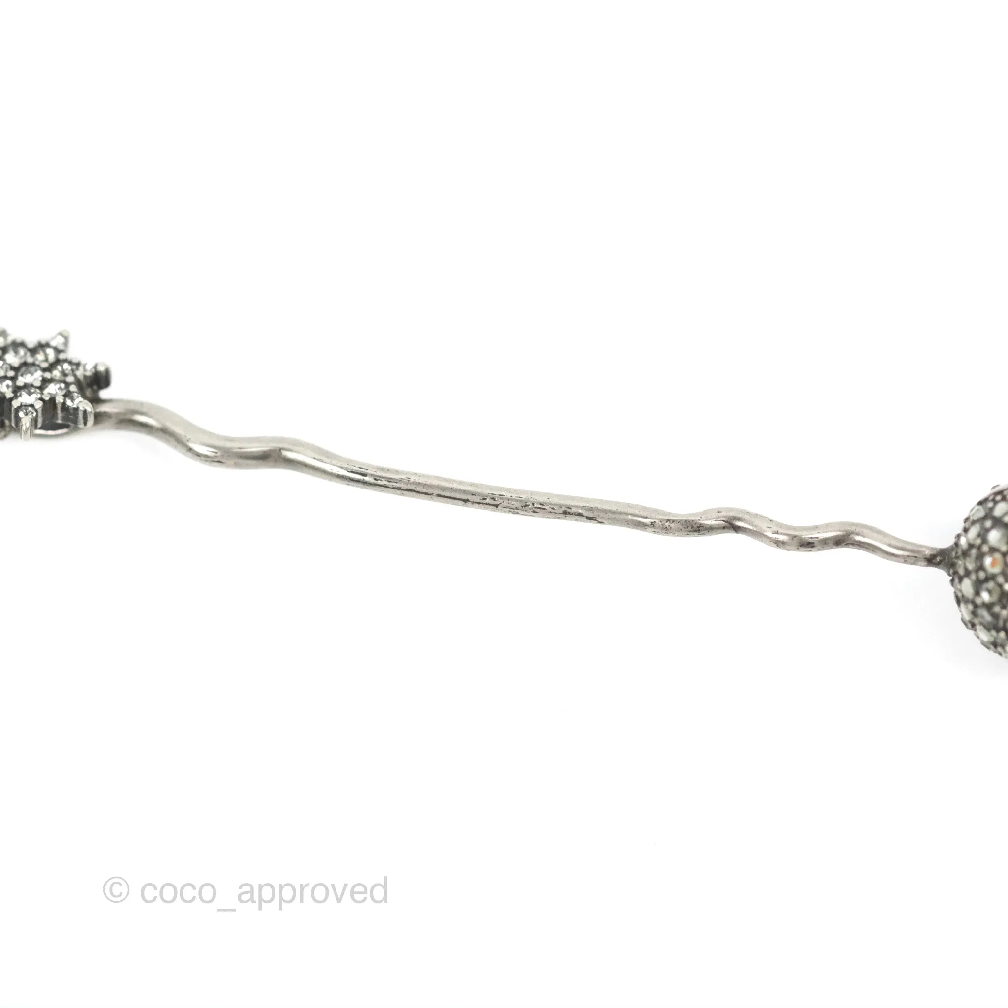 Dior Crystal Star Sphere Pendant Long Necklace