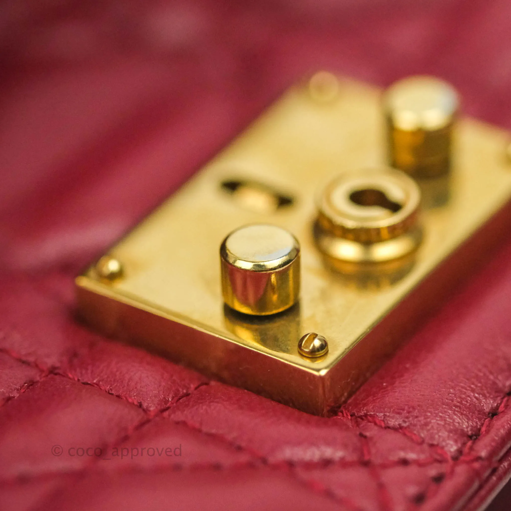 Dior DiorAddict WOC Red Lambskin Gold Hardware