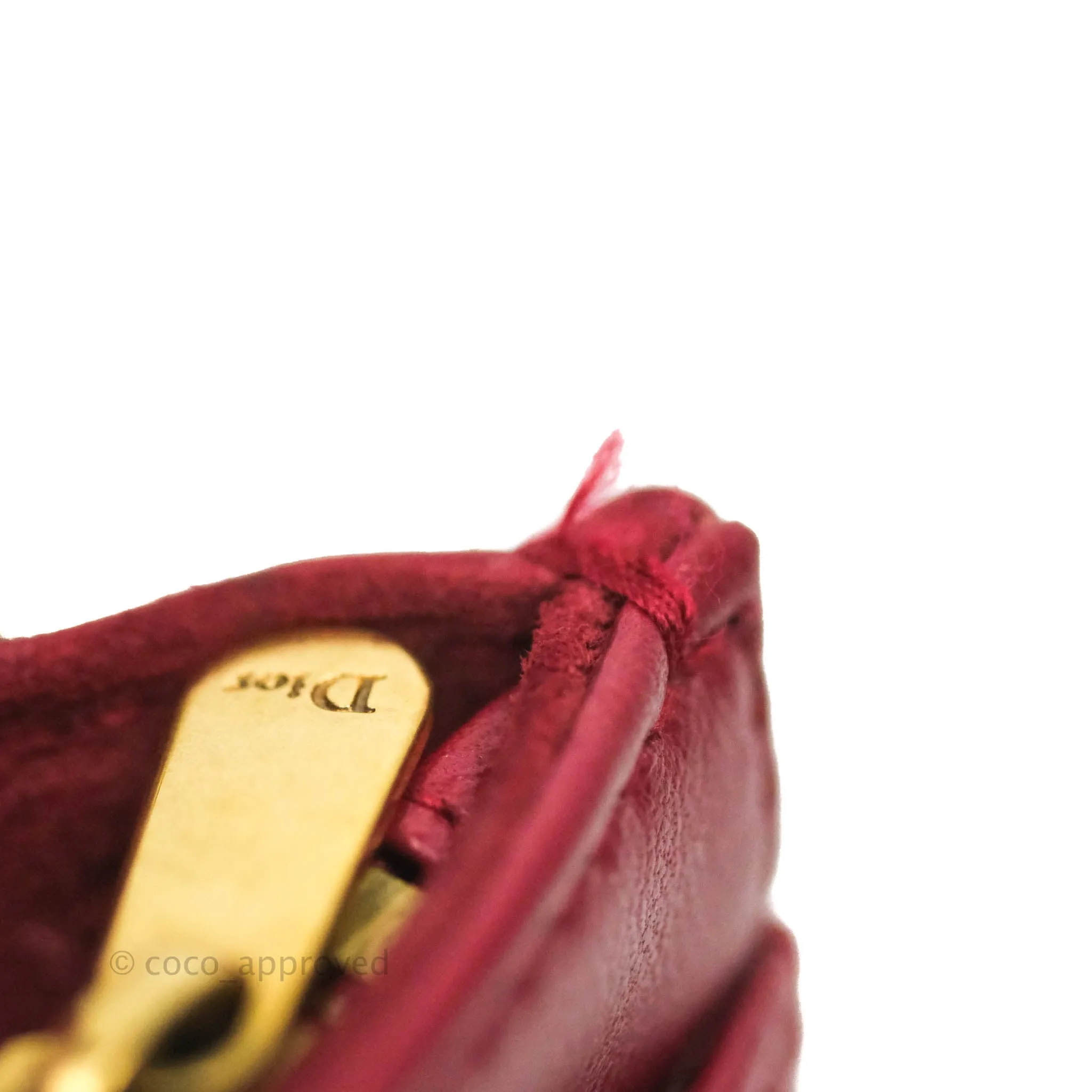 Dior DiorAddict WOC Red Lambskin Gold Hardware