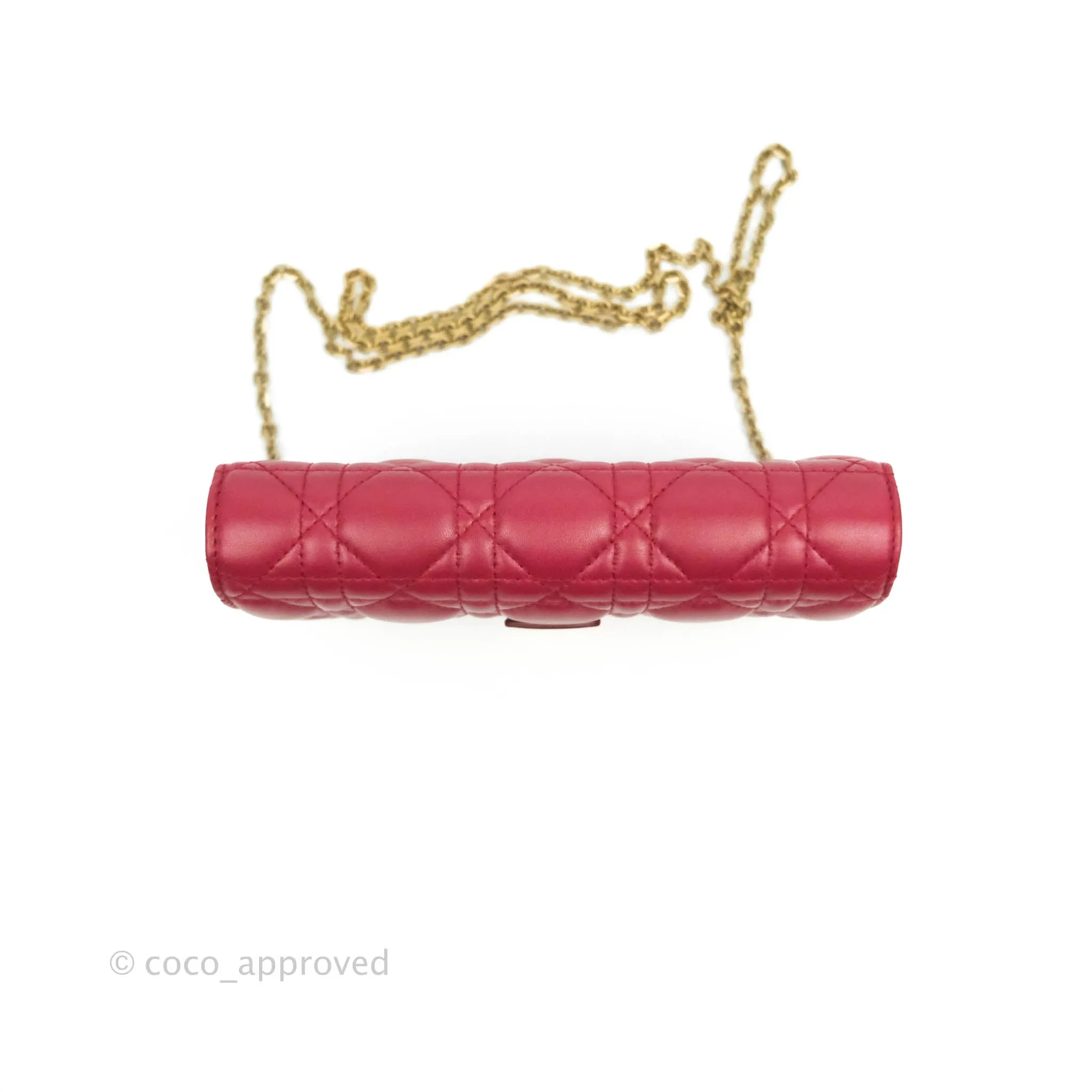 Dior DiorAddict WOC Red Lambskin Gold Hardware