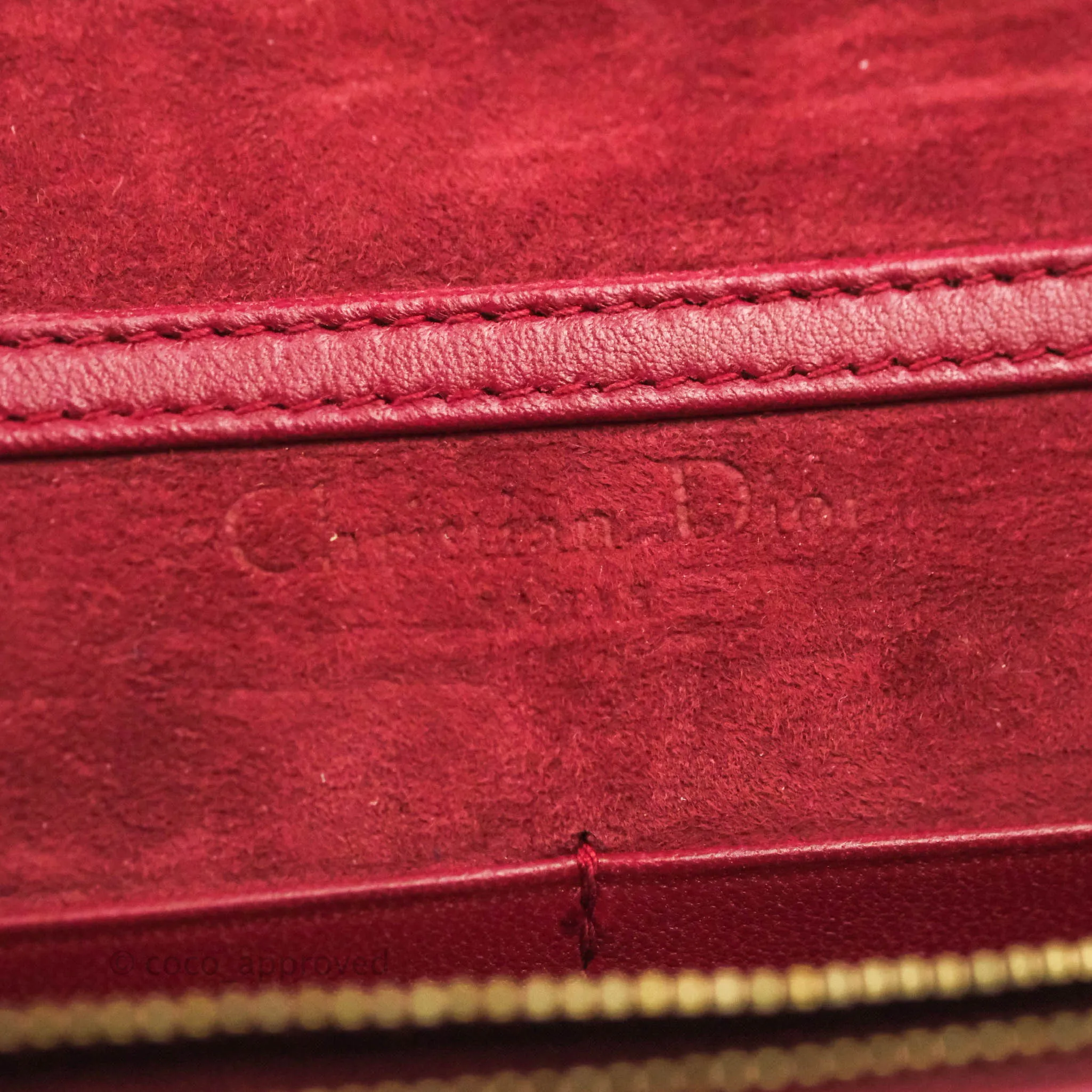 Dior DiorAddict WOC Red Lambskin Gold Hardware