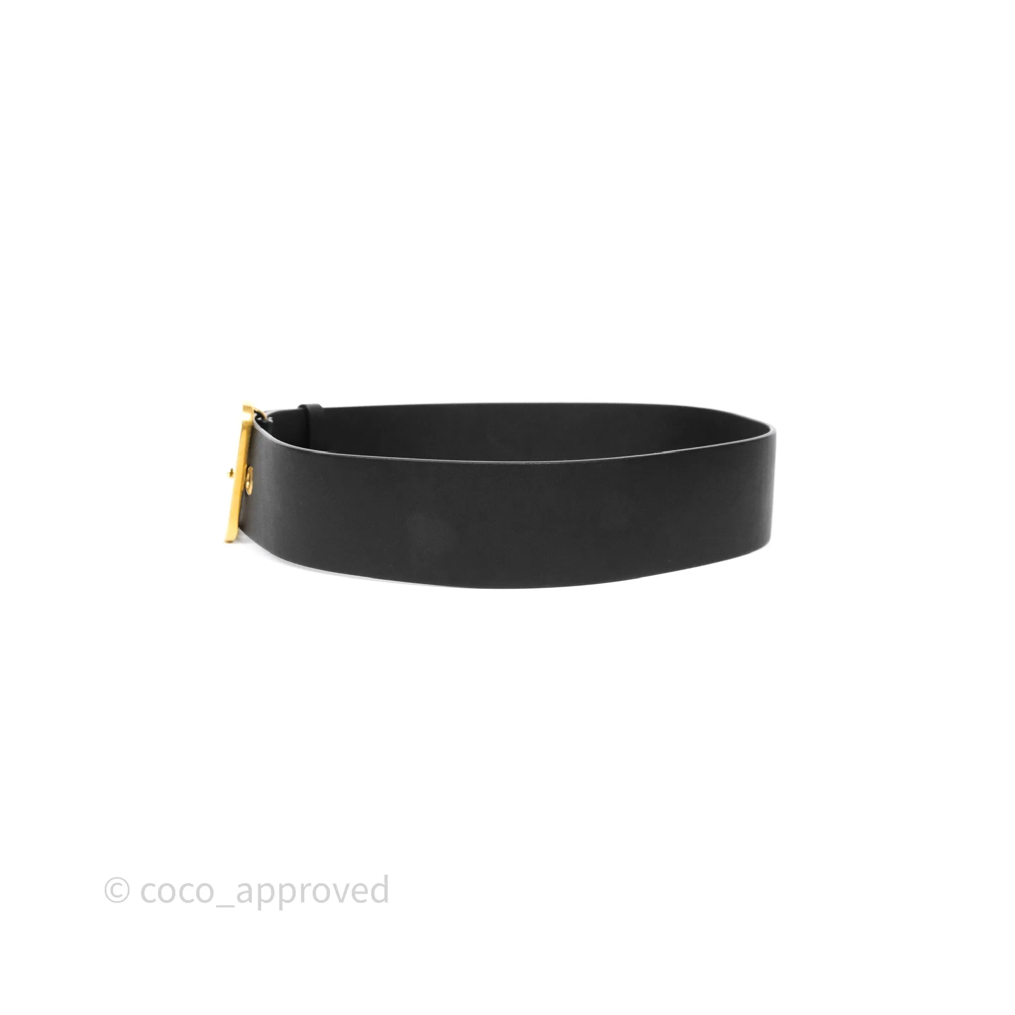 Dior Diorquake Belt Black Calfskin Size 85