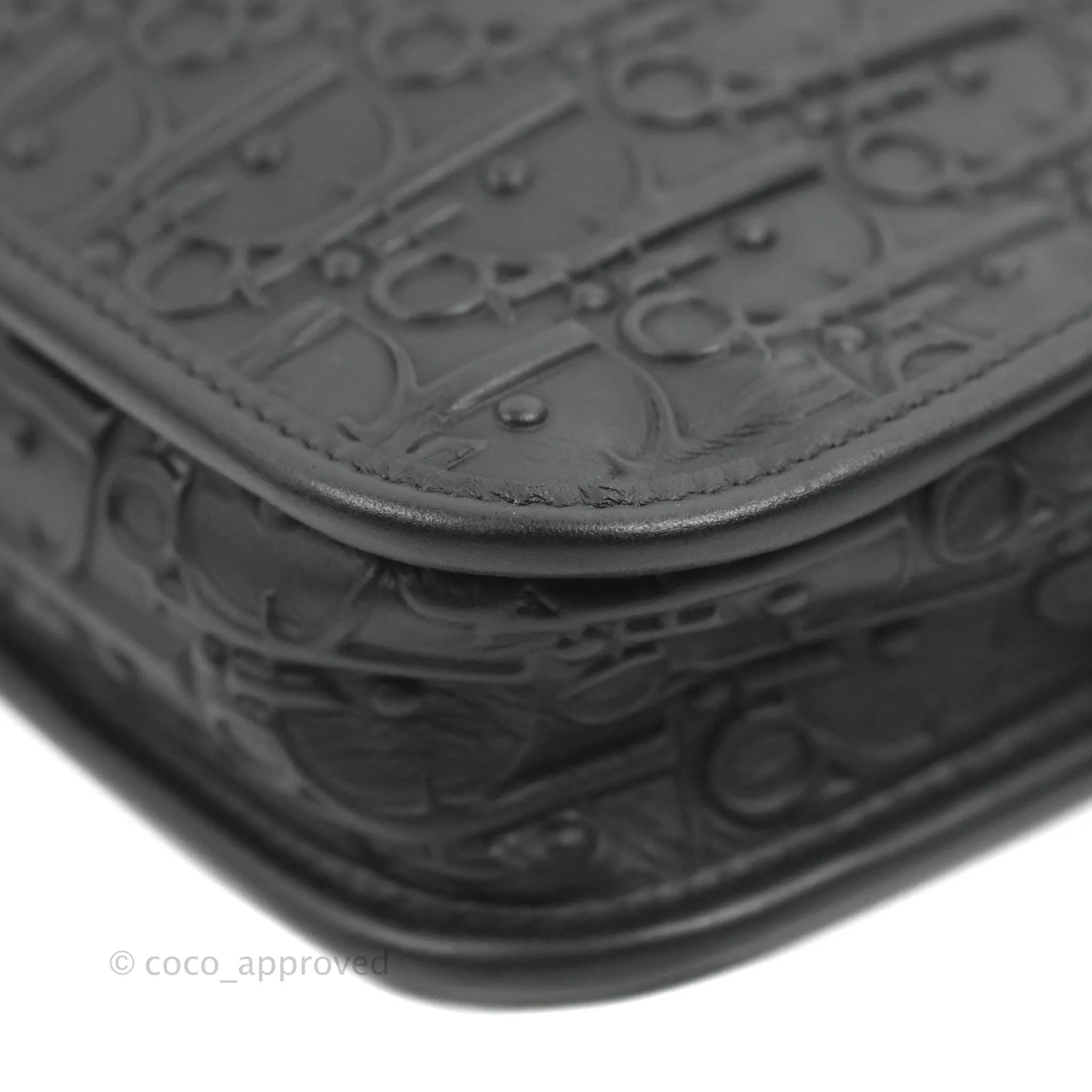 Dior Diorquake Clutch Black Oblique Embossed Calfskin