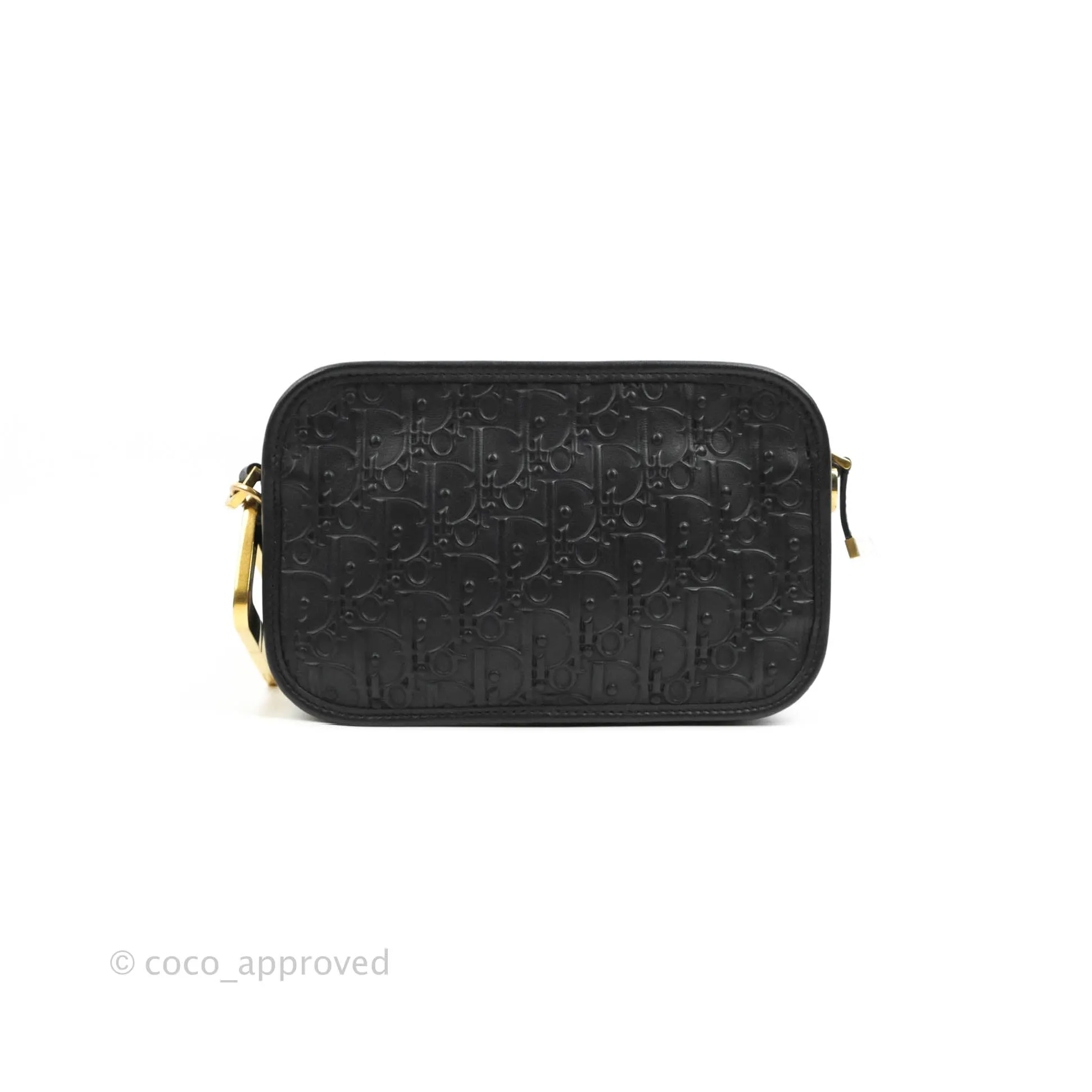 Dior Diorquake Clutch Black Oblique Embossed Calfskin