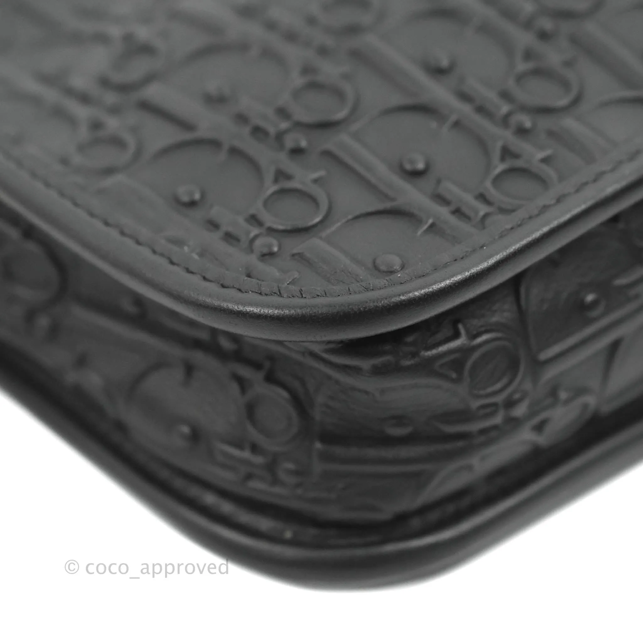 Dior Diorquake Clutch Black Oblique Embossed Calfskin