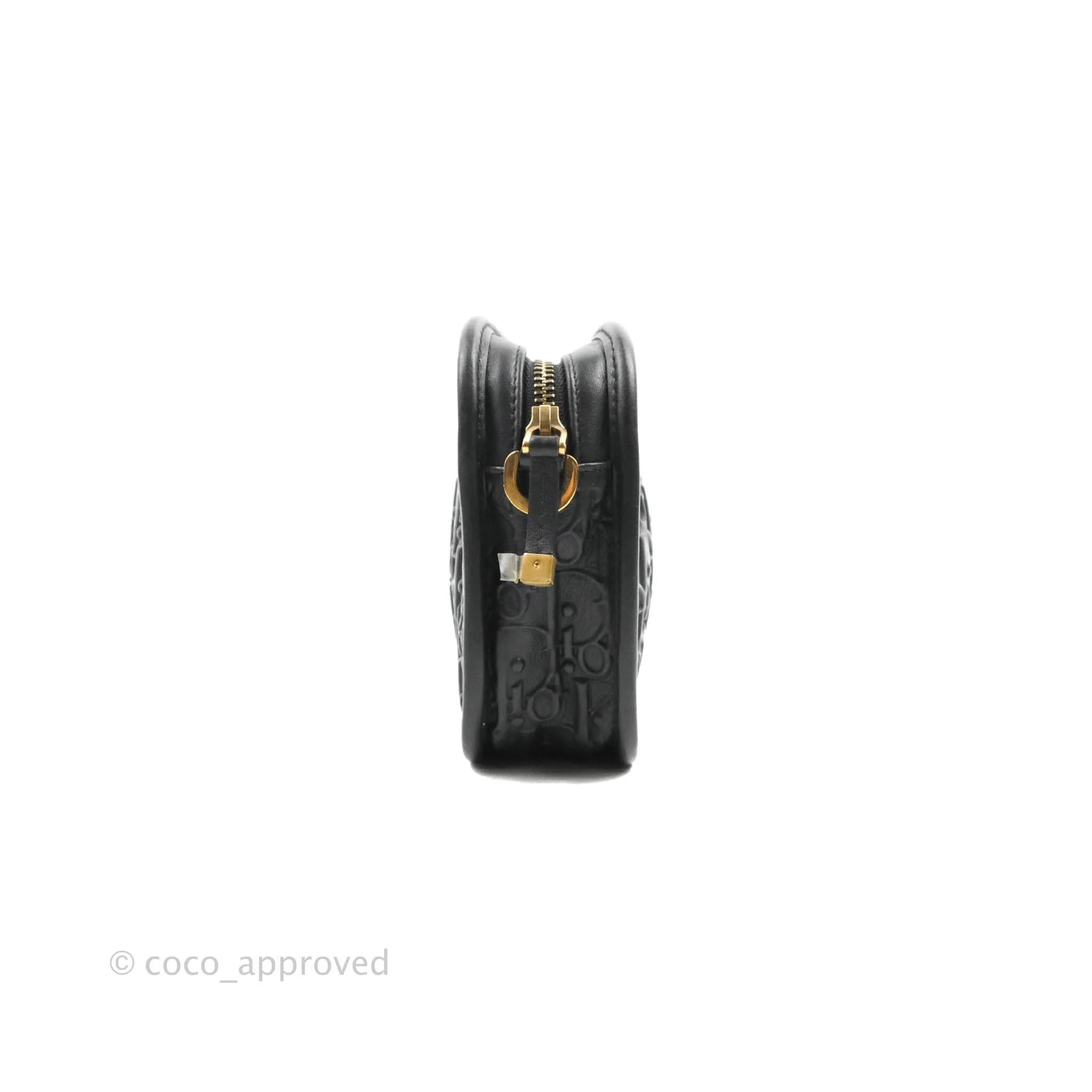 Dior Diorquake Clutch Black Oblique Embossed Calfskin