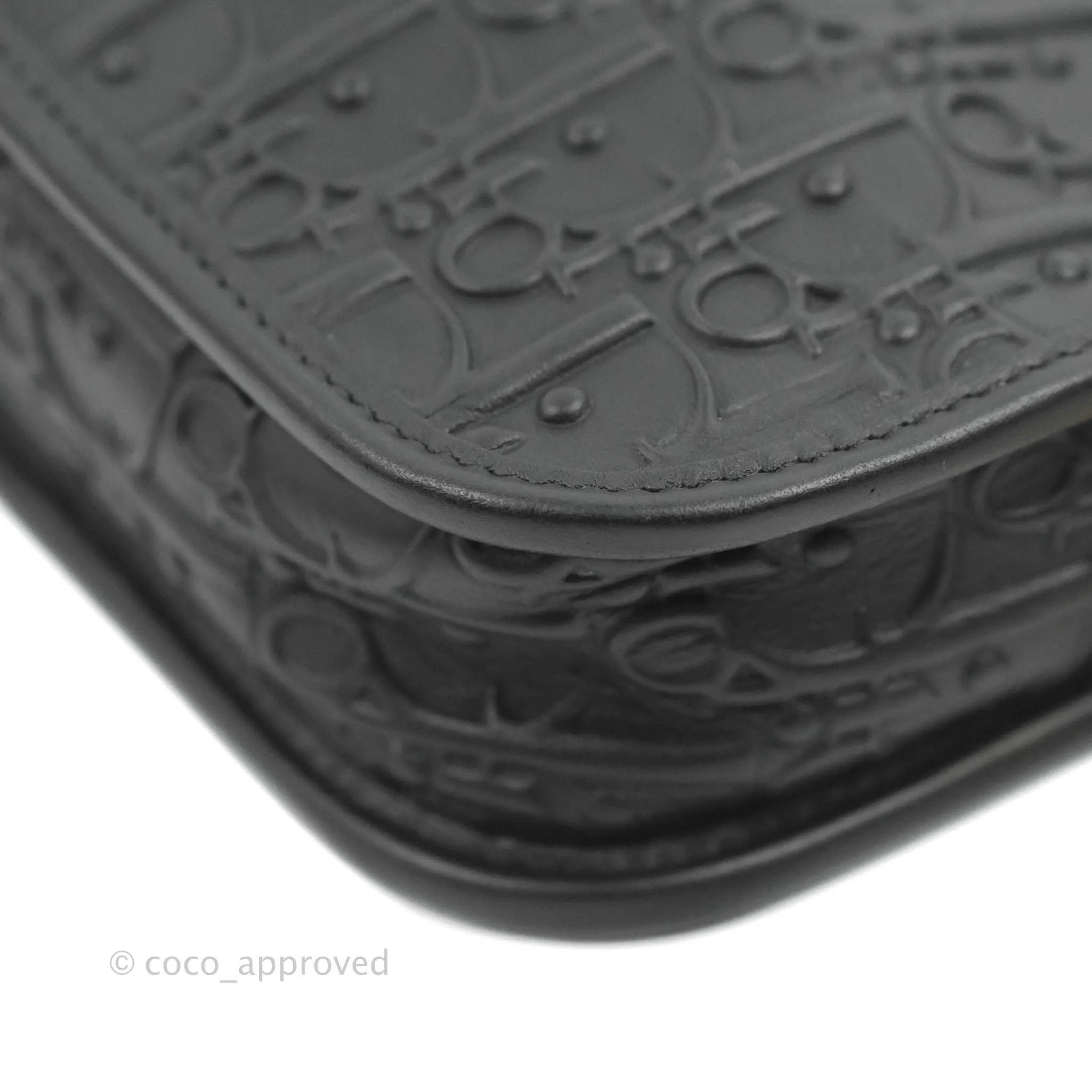 Dior Diorquake Clutch Black Oblique Embossed Calfskin