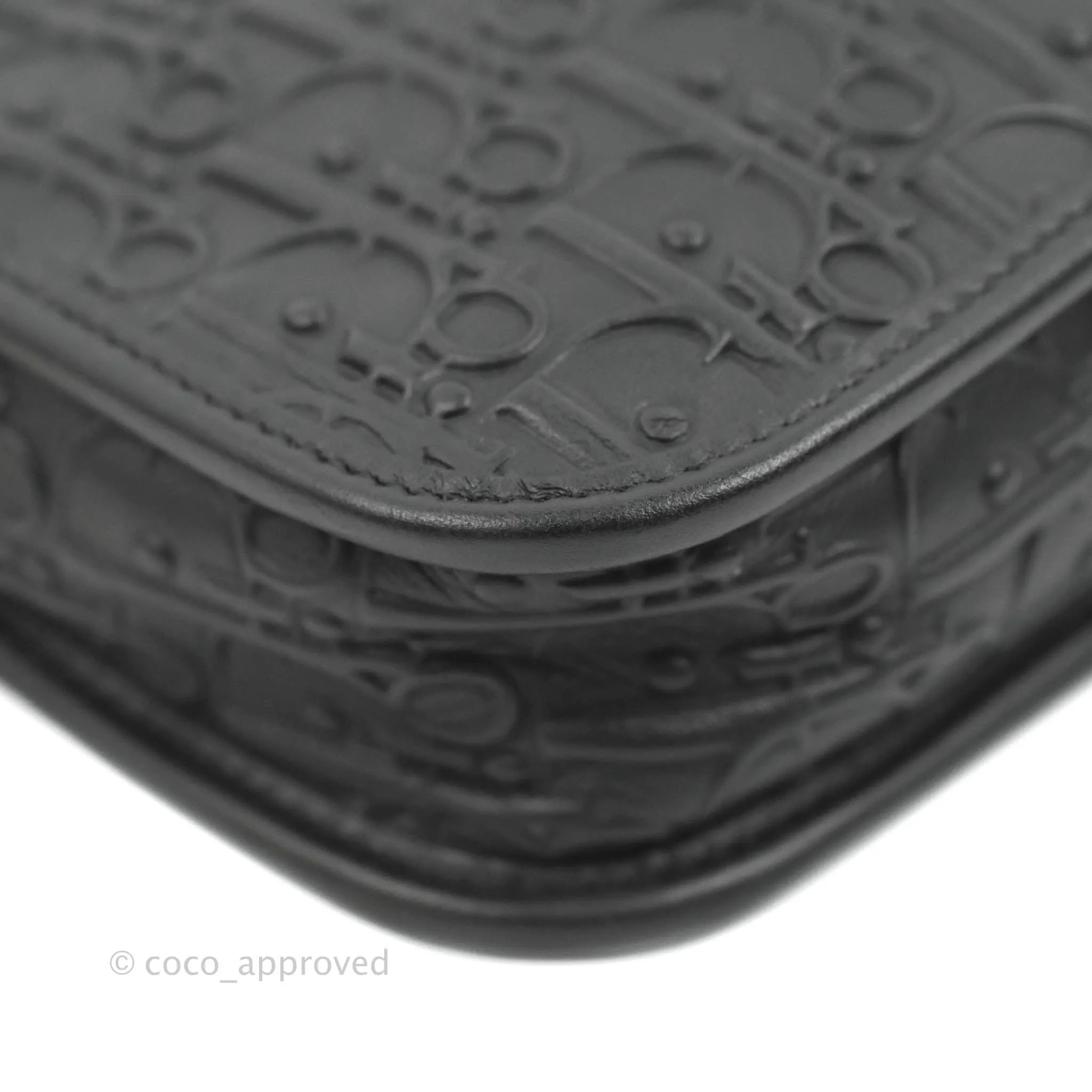 Dior Diorquake Clutch Black Oblique Embossed Calfskin